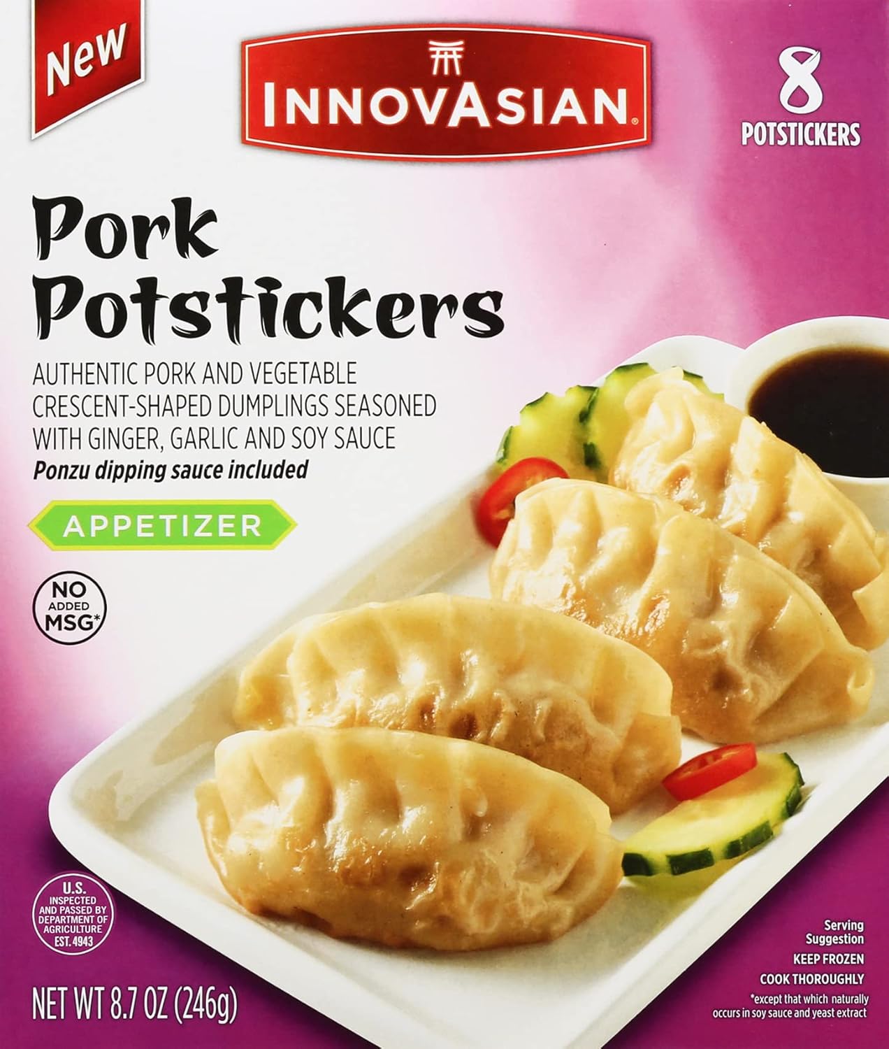 Innovasian, Frozen Skillet Meals Pork Potstickers with