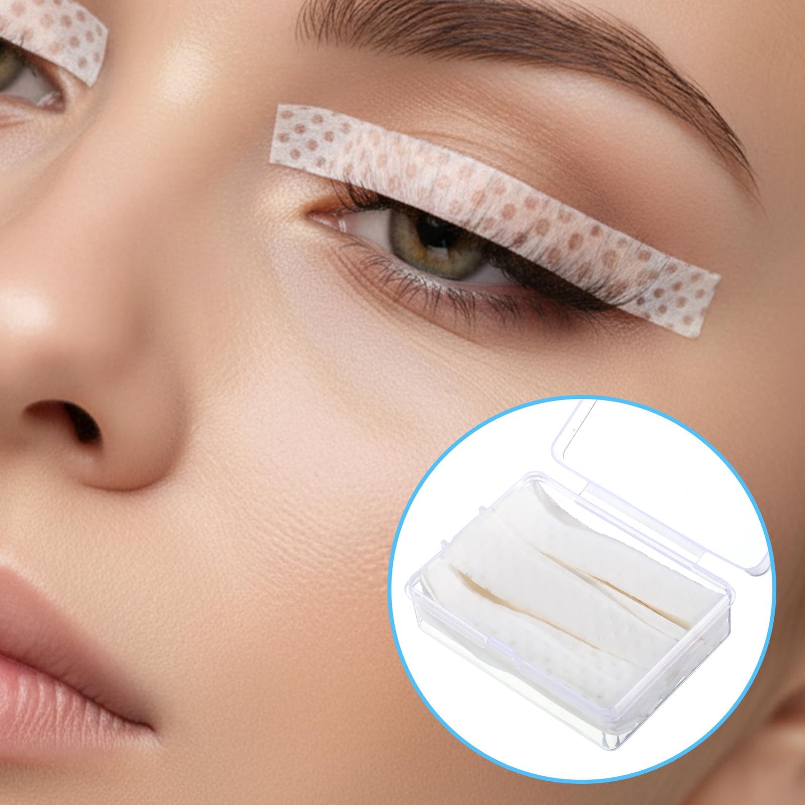 300PCS Eyelash Lifting Kit, Professional Brow Lamination Kit, Salon Quality Eyelash Perming Supplies, Gentle Adhesive Eye Cover Films for Home Use and Beauty Professionals 4