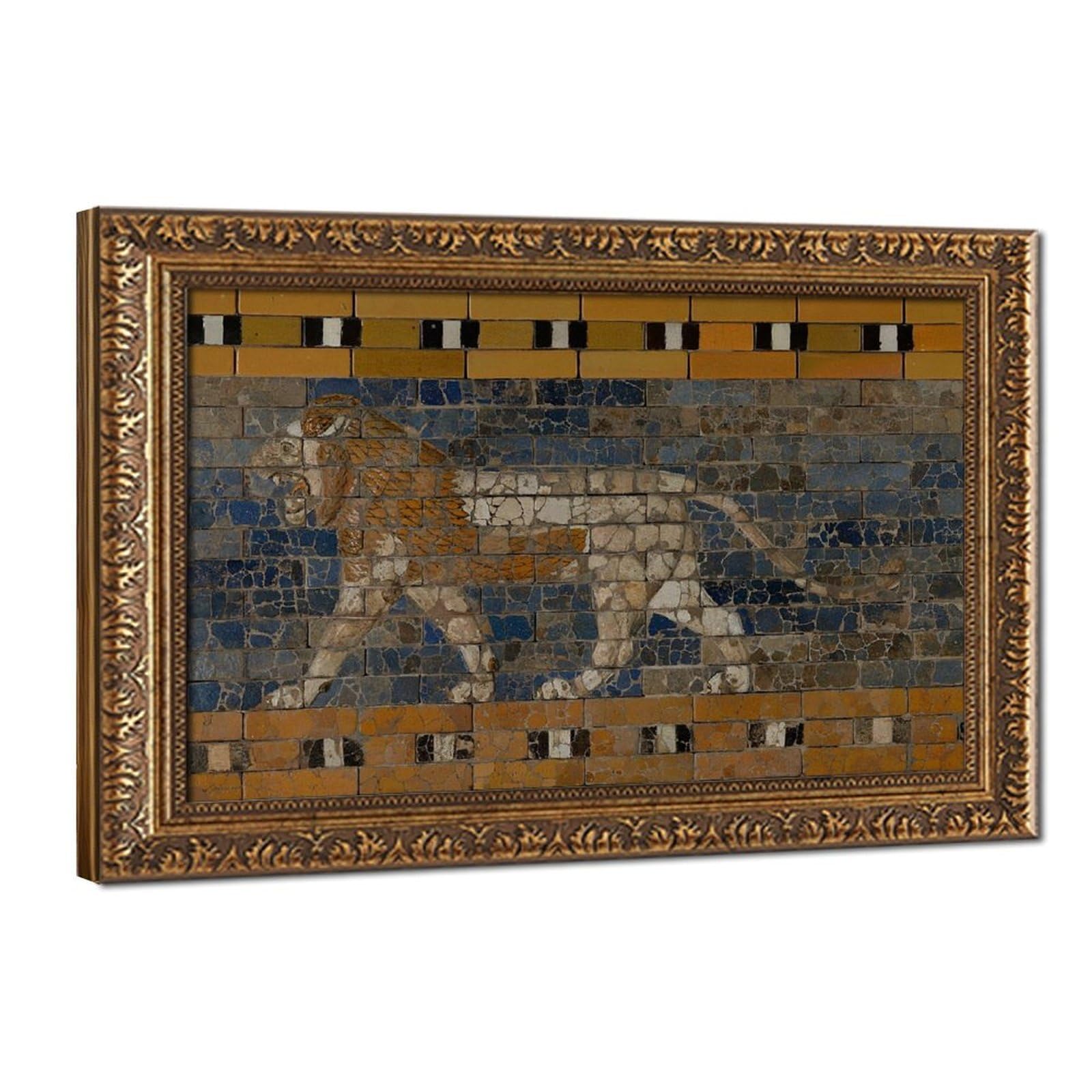 Impression sur toile Lion de Babylone WCYB tableau luxe - 8