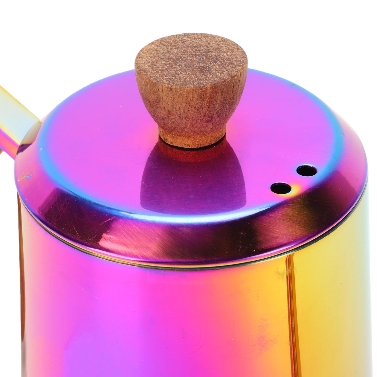 Tissting Tetera De Café De Cuello Ganso Acero Inoxidable 600ml Con Mango De Madera