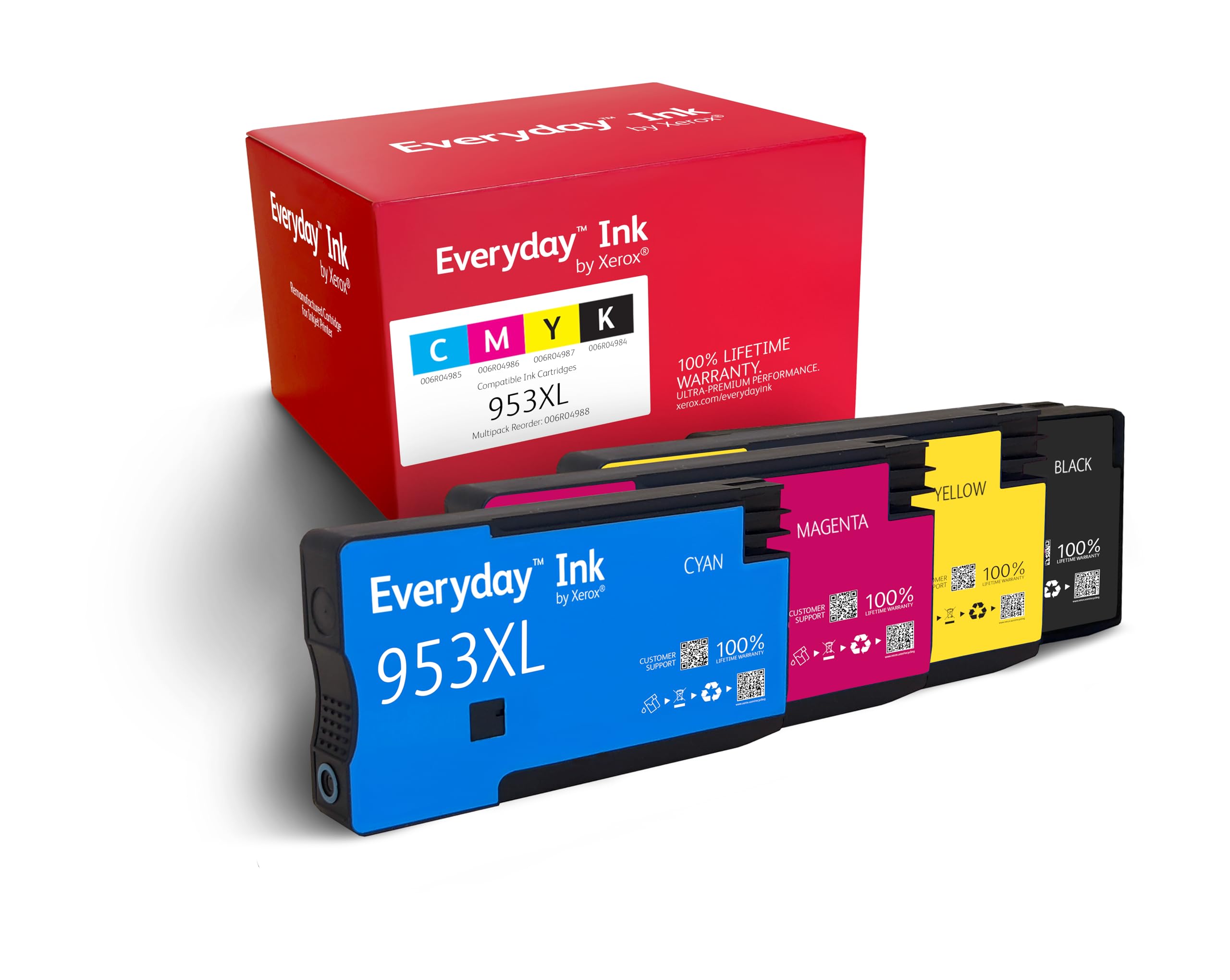 Cartucho de Tinta compatible Xerox 006R04993 compatible con HP 963XL MultiPack/ 1600 páginas/ Negro/ Cian/ Magenta/ Amarillo