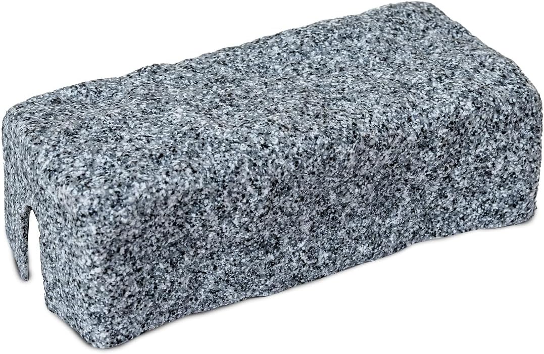 Beuta DIY Dig-Free Faux Stone Landscape Edging End Brick – Final Piece for Completing Your Landscaping Edging Project (1 Pc, Graystone) – Connects to Other Beuta Bricks