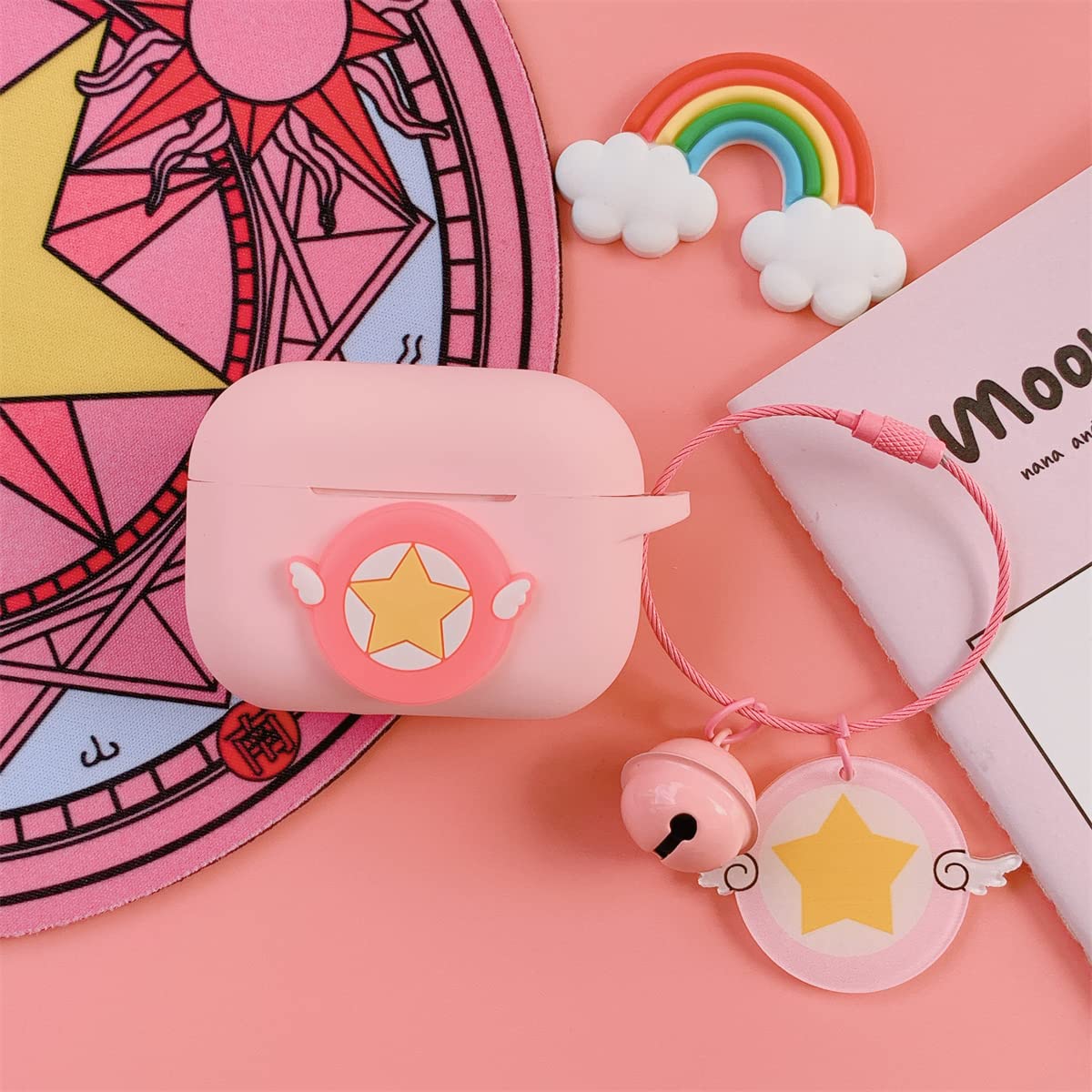 SXXQXXS Funny Airpods Case with Cute Cartoon Skin Design, Super Cute 3D Sailor Moon Style Design Silicone Airpods Protective Charging Covers for Airpods Earphone (Airpods 3,Style B)