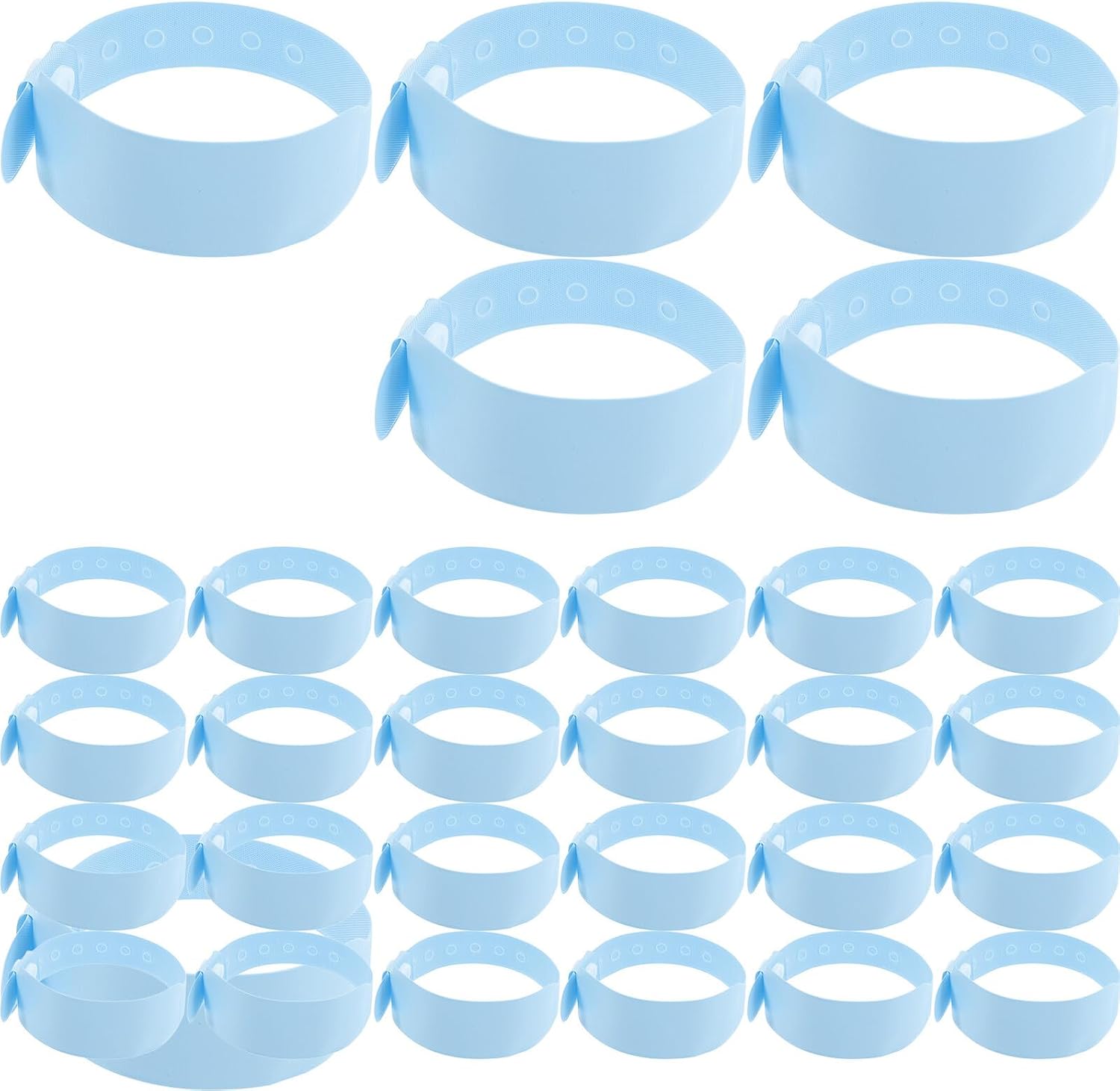 GANAZONO 100pcs Disposable Newborn Id Wristbands Waterproof Writable PVC Hospital Patient Identification Bracelets for Hospital Use