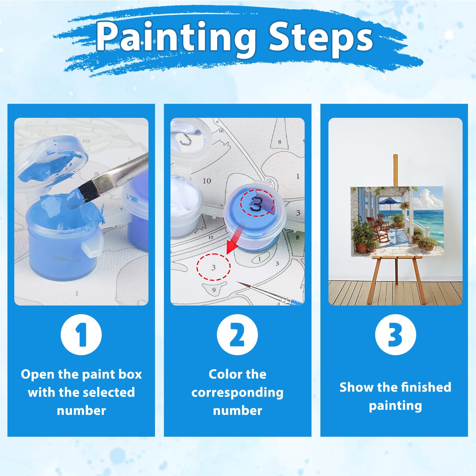 Peinture par Numéro Coucher de soleil Mer Peinture Numero Enfant, Loisirs Créatifs Activité Manuelle Adultes, Numéro d'Art Complet Peinture par Numero, Maison à Coucher Décoration 20x30cm I-3226
