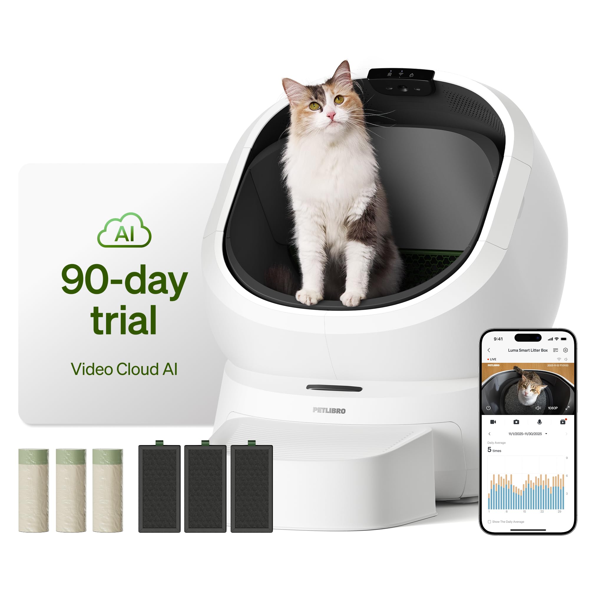 PETLIBRO Luma automatic litter box with AI camera