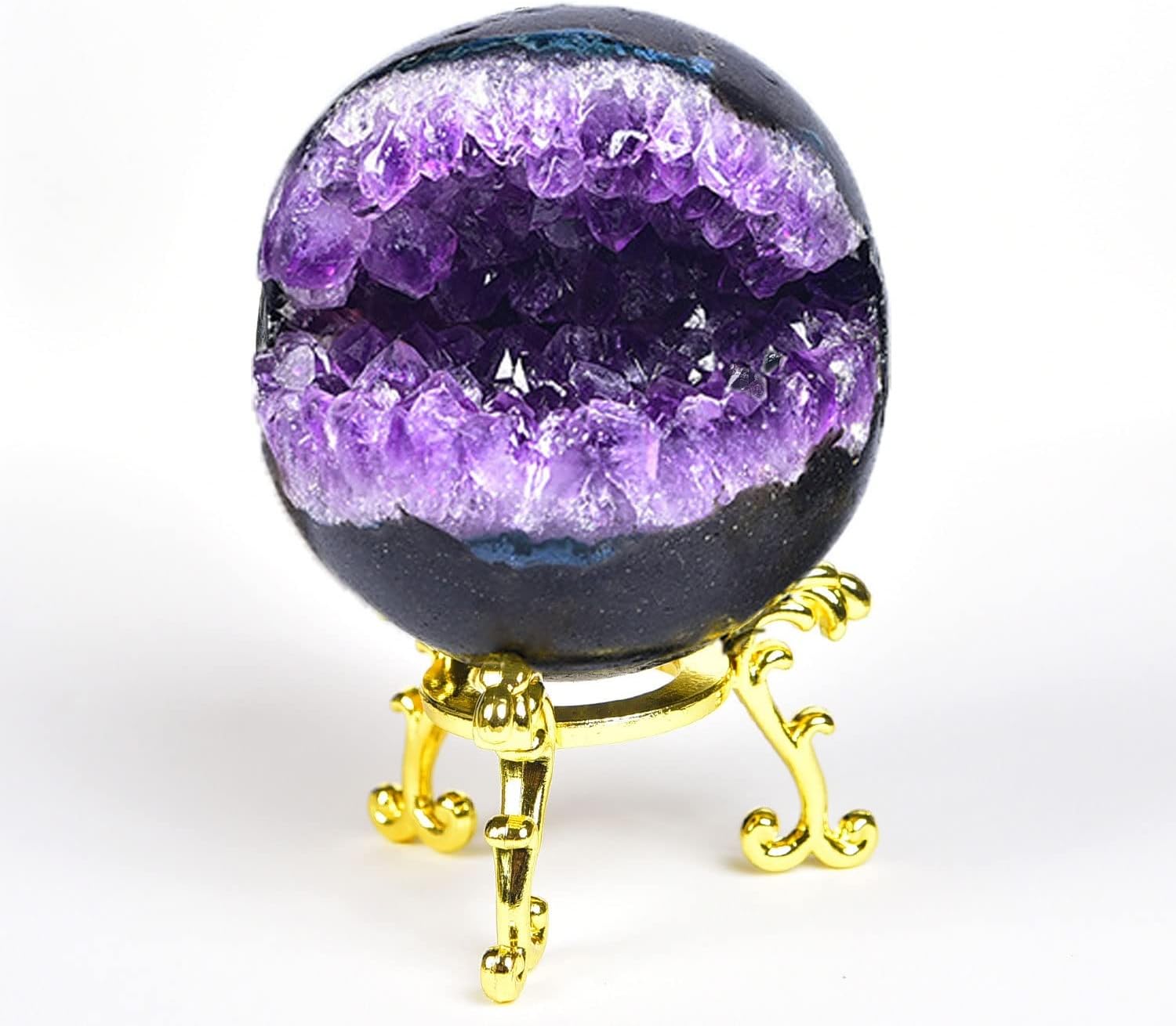 ウルグアイ産 アメジスト ドラゴンエッグ 原石 置物D.61 Amazon.co.jp