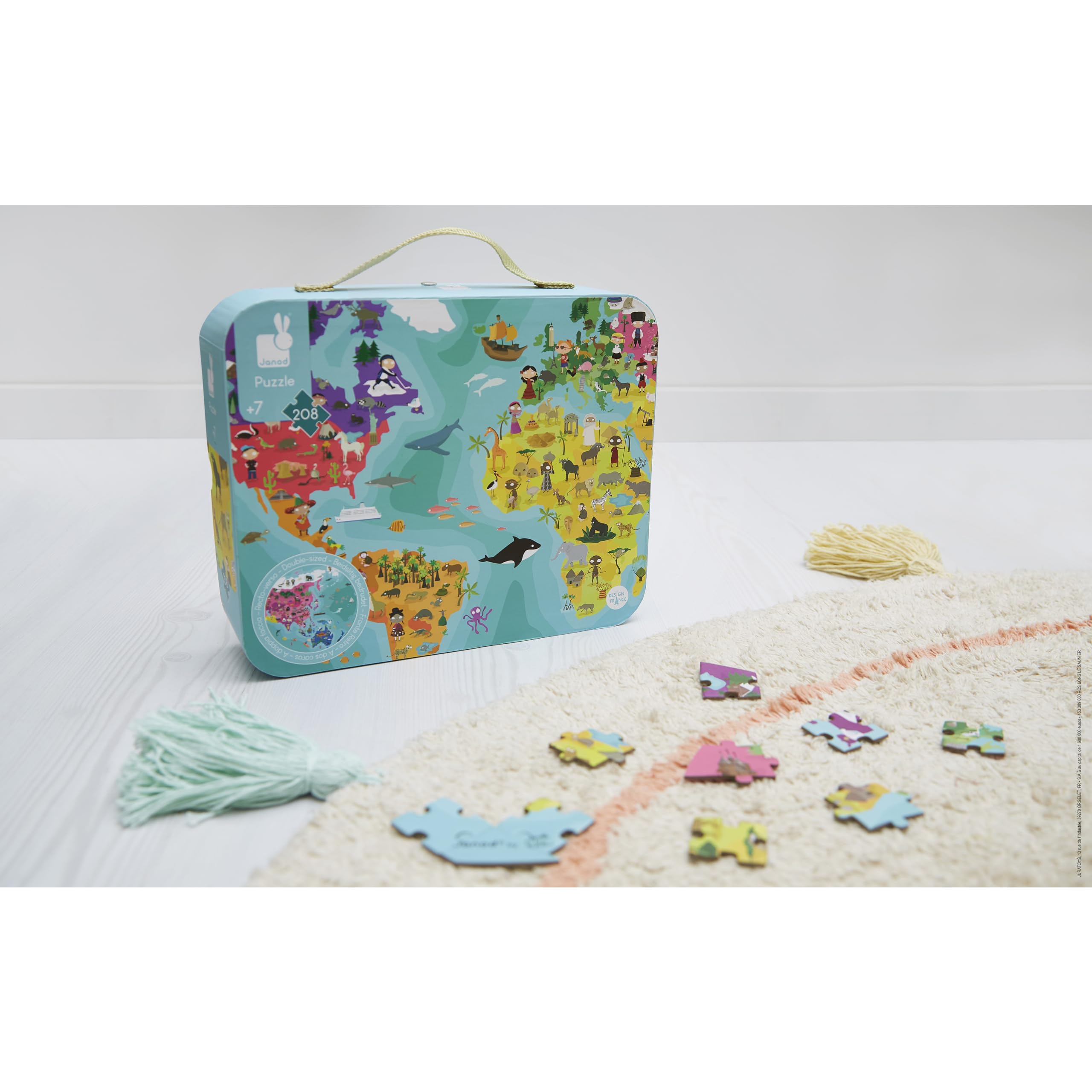 Amazon.com: Janod 208 Piece Our Blue Planet 20 Inch Round