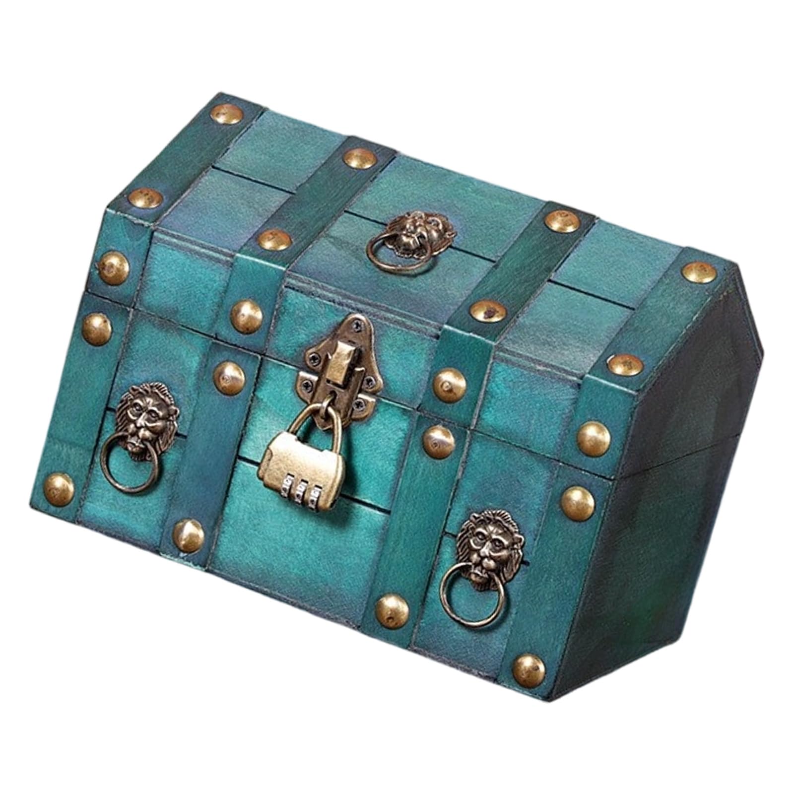 ZBIianxer Spacious Wood Storage Box for Jewelry Watches Featuring Antique Look for Home Decoration Handcraft Wood Case