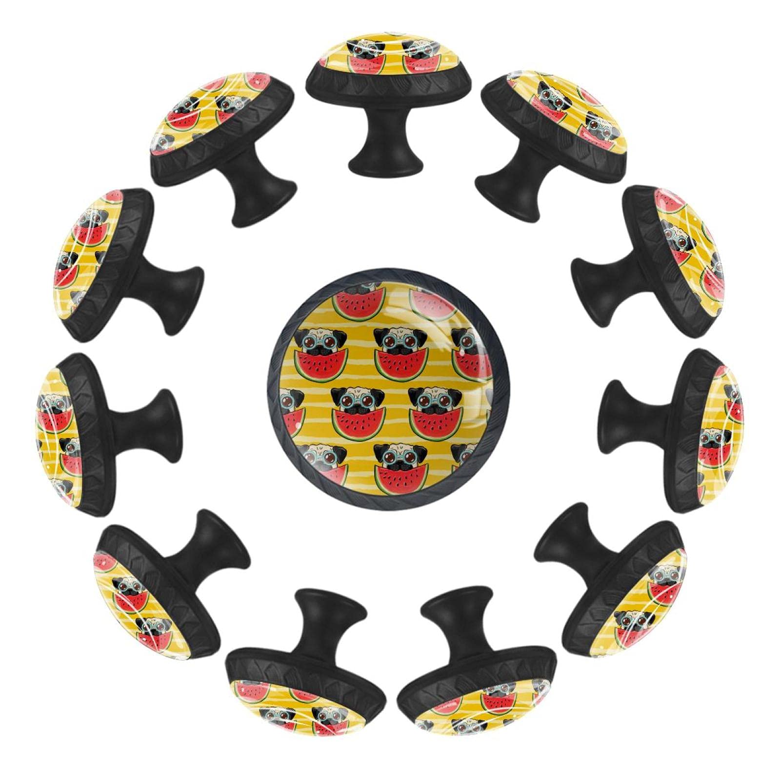 Boutons de tiroir ronds chiot pastèque 35 mm commode crèche