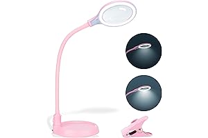 Lighted Pink Magnifying Glass for Detail Tasks