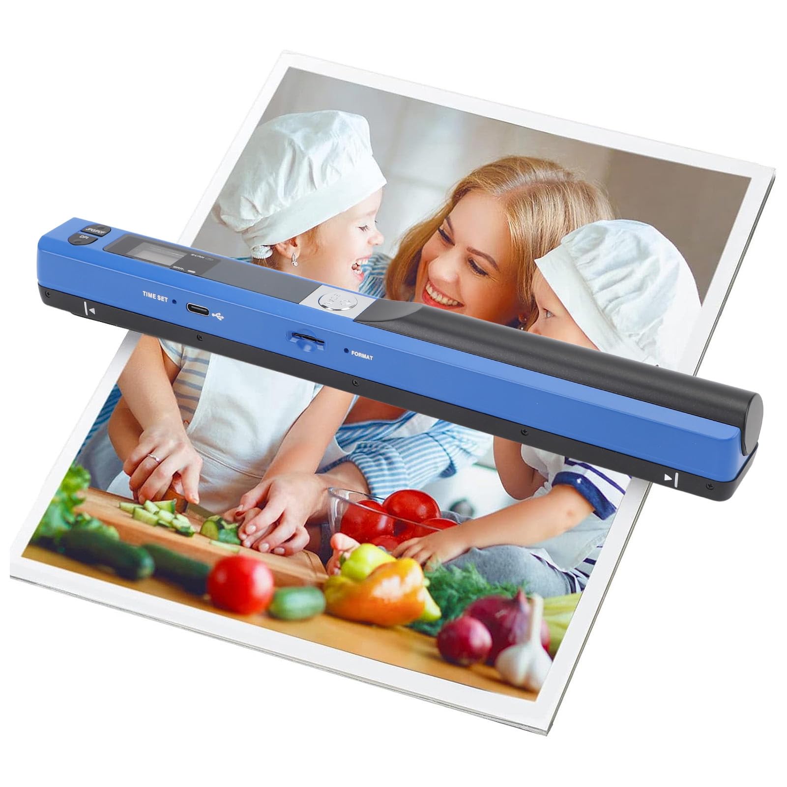 Portable Document Scanner Wand for A4 Documents Fast Scan to JPEG, PDF Files 300DPI,600DPI,900DPI, USB Scanner Handy Scan Ideal for Business, Travel, Office, Home