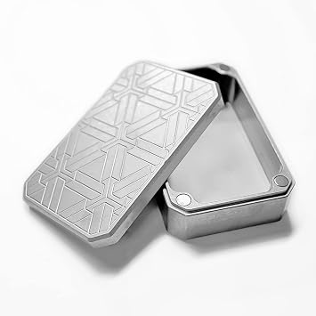 EDC Case Titanium Container Daily Storage Metal Box for Tiny Things Magnetism Match Case Outdoor Camping Tool