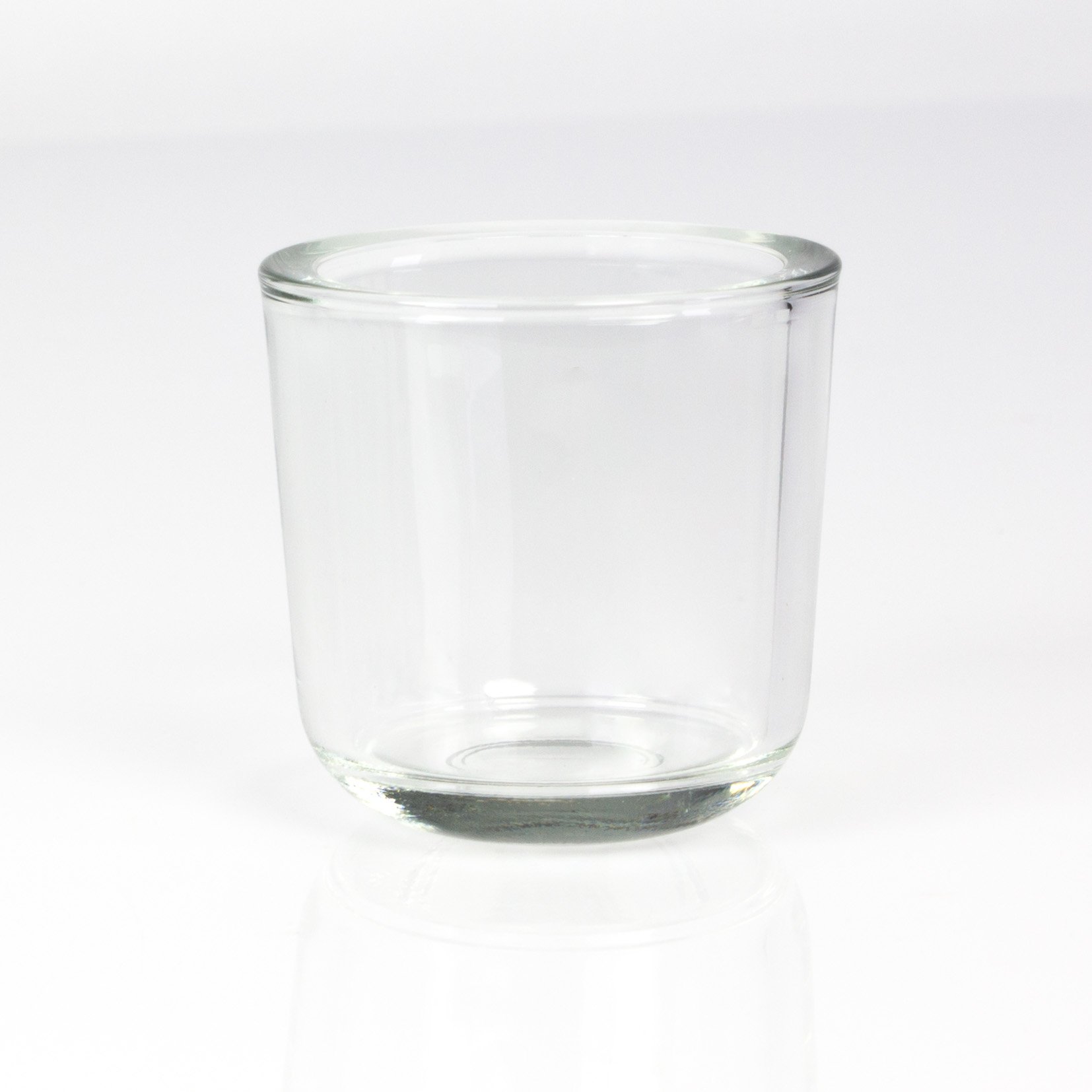 INNA-Glas Small tealight glass/candle holder NICK, clear, 3.1"/8cm, Ø 3.1"/8cm - Votive holder/Tealight holder