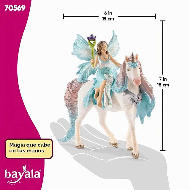 Foto 6 de 8 de Schleich Colección Bayala - Figura de Hada Eyela con Unicornio - 15 cm