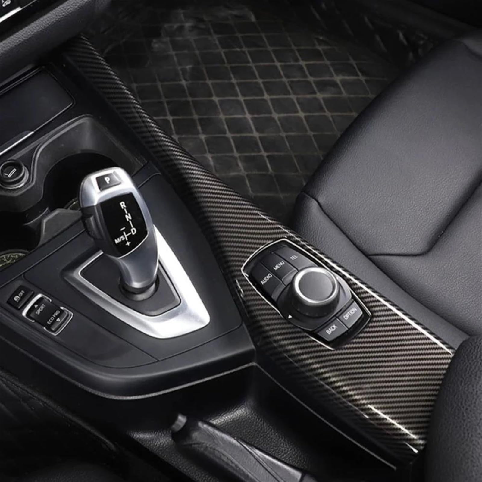 Auto-Lenkradverkleidung, Kohlefaser-ABS, Für BMW 3 Produktbild-Vorschau 5