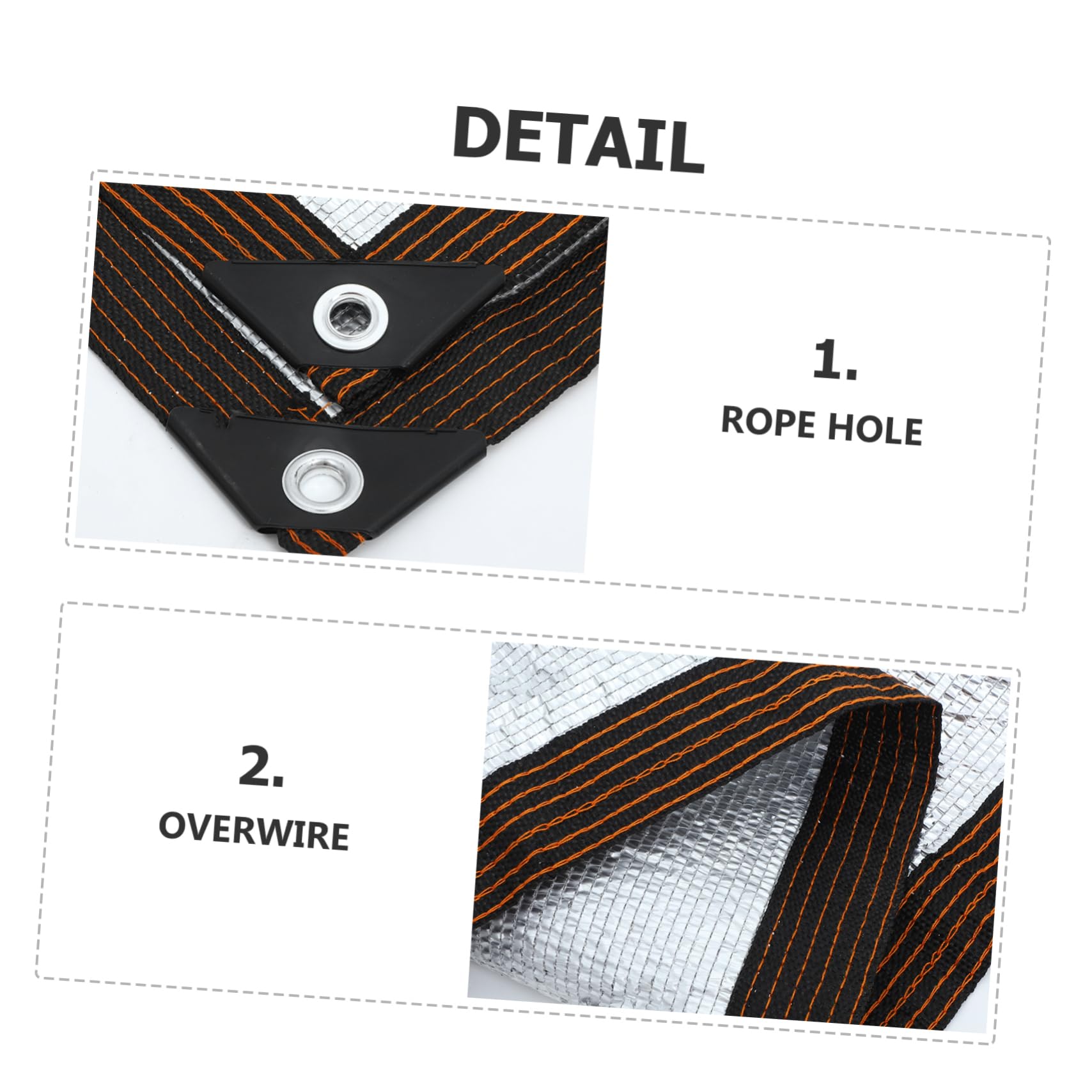 KONTONTY 1pc Aluminum Foil Shade Net Sail Canopy Waterproof Lawn Sunblock Shade Sun Shade Canopy Outdoor Patio Shade Sails Sunscreen Net for Trees Sun Protection Insulation Net White