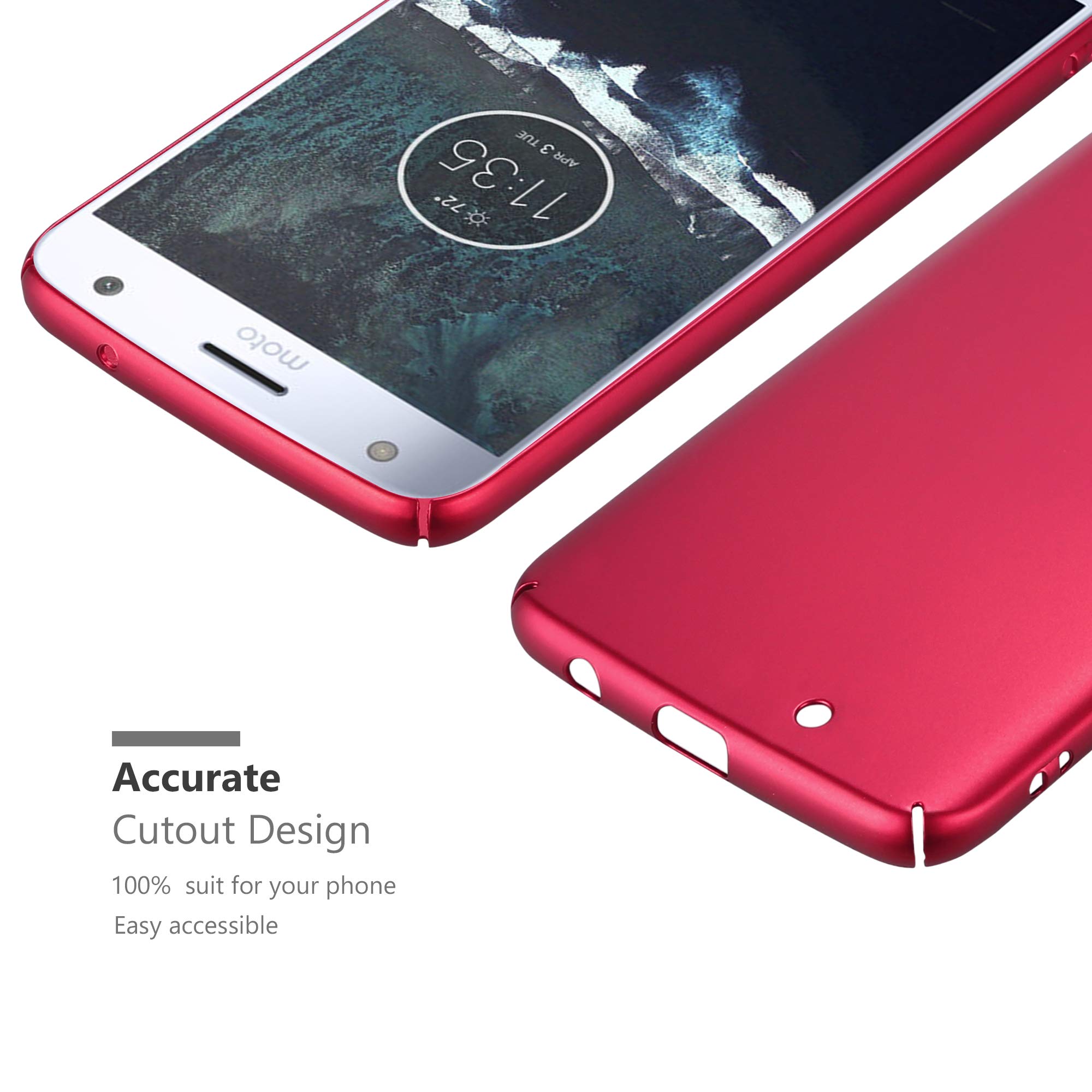 Cadorabo - Custodia Compatibile Con Huawei Nova Plus In Rosso Mela