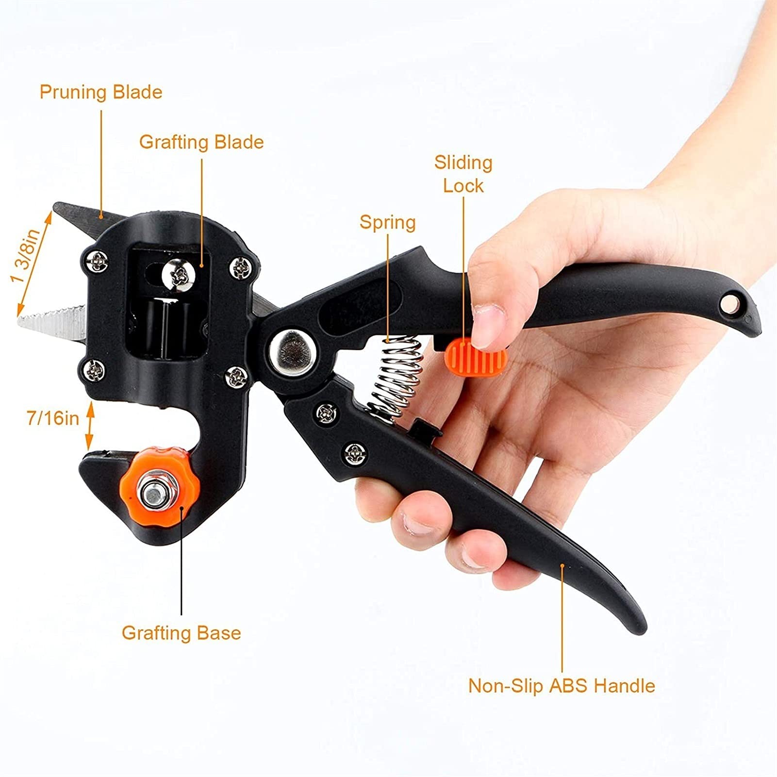 Attrezzi da innesto Professionali Potatore Kit da Giardino Cesoie da innesto per Alberi da frutto 2 in 1 Giardinaggio + 2 Lame per Rami di Piante