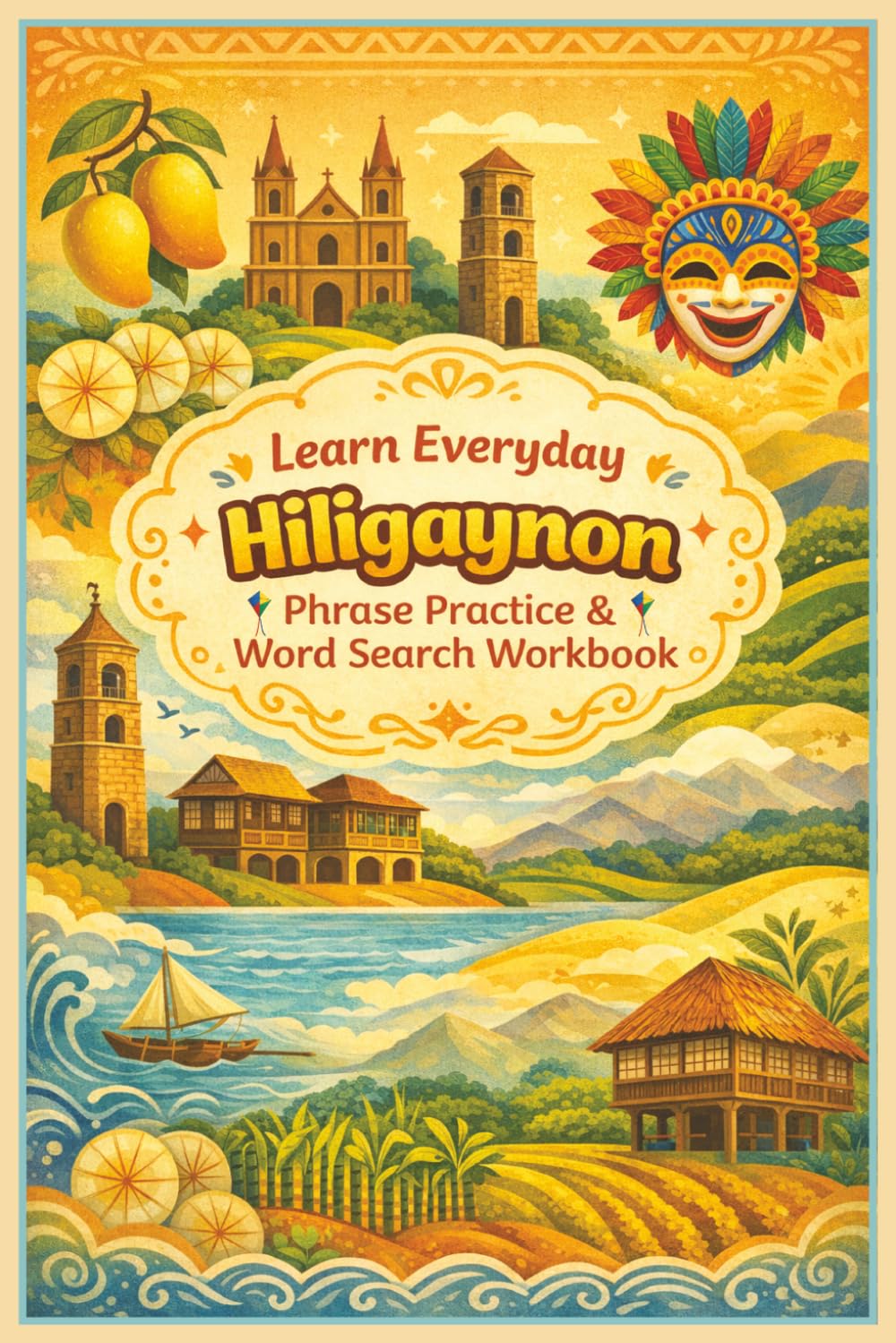 Learn Everyday Hiligaynon: Phrase Practice & Word Search Workbook