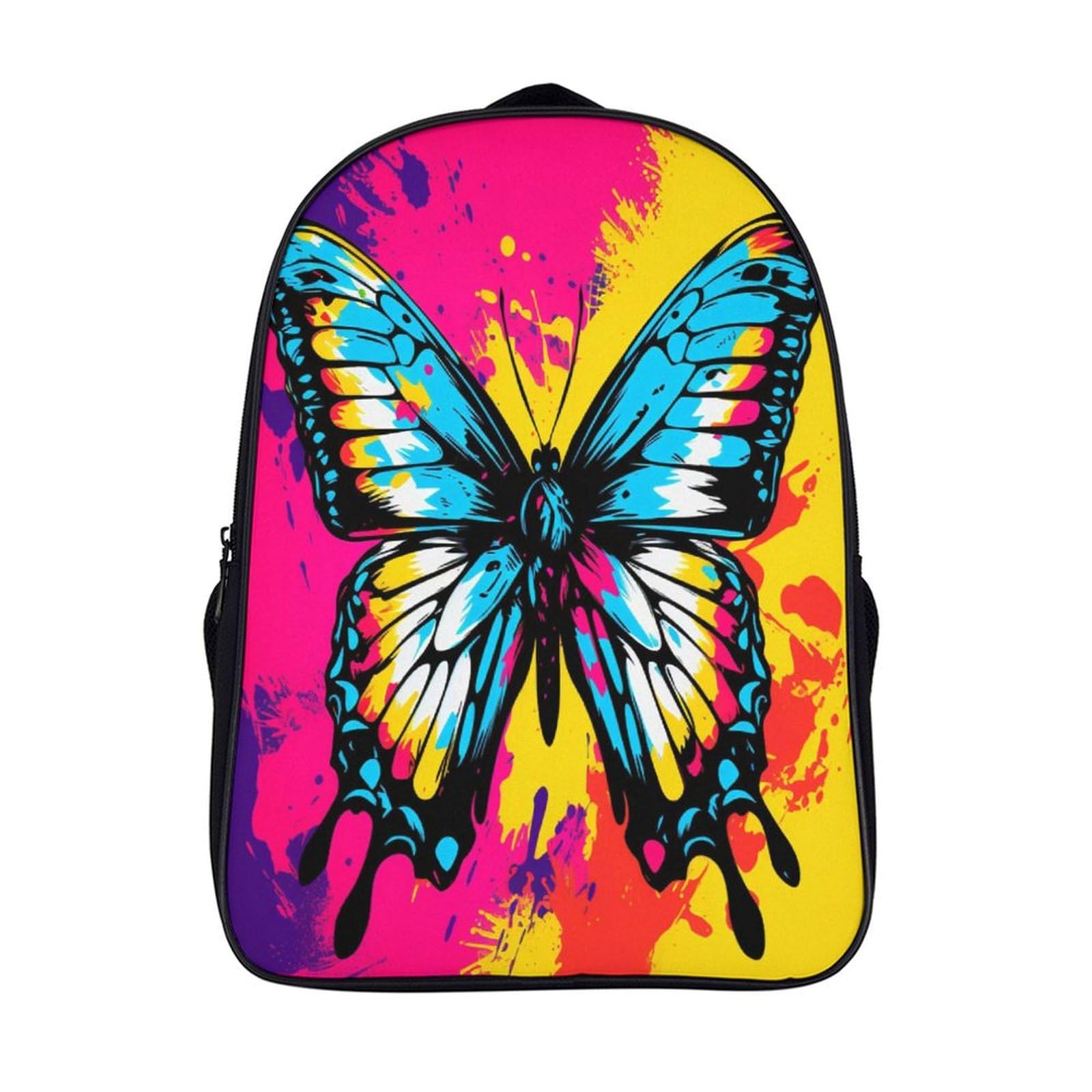 Mochila escolar de mariposas y juego impreso 3D para niños estudiantes de primaria 7