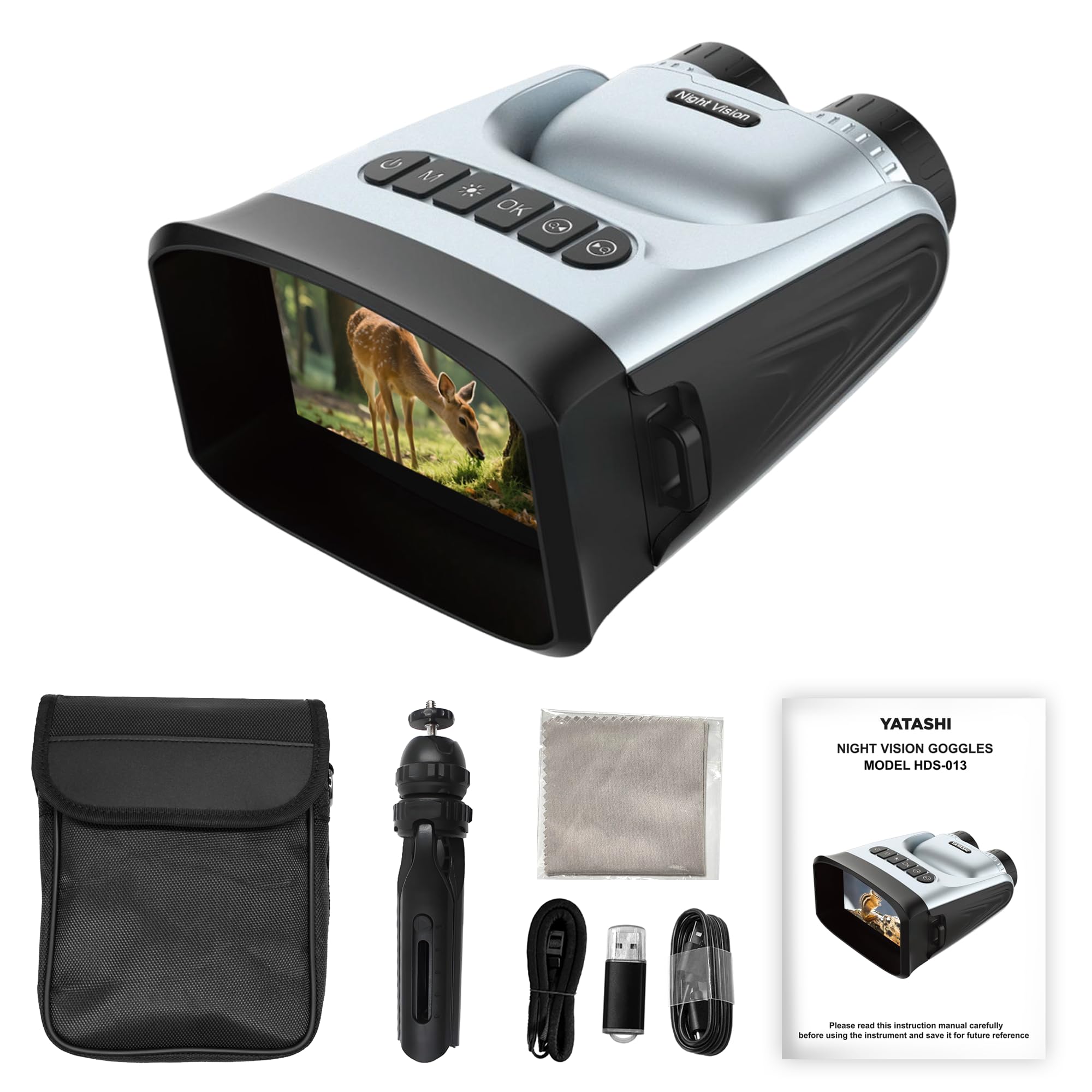 Amazon.com: 4K Night Vision Goggles with 4.0” IPS Screen, 48MP