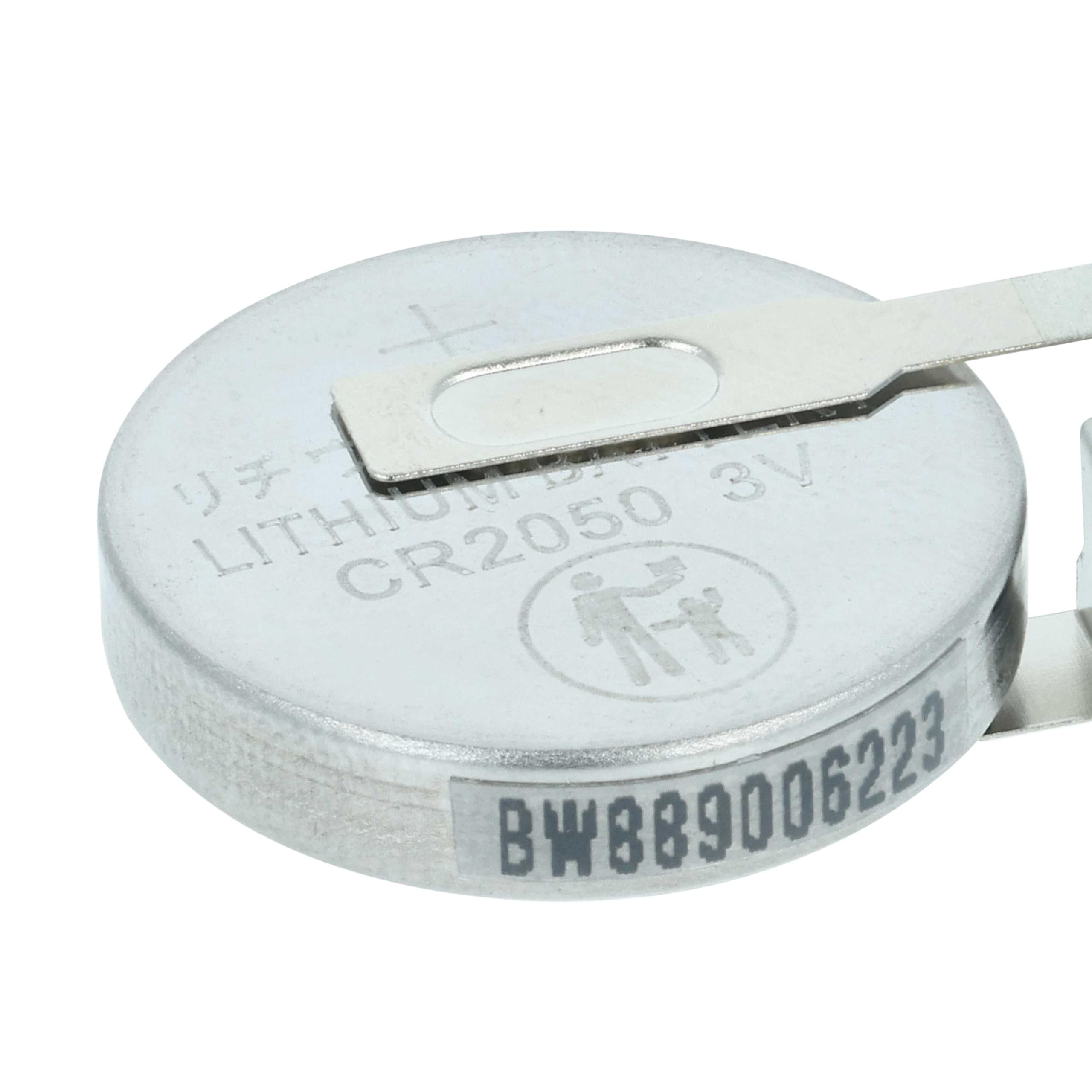 vhbw 10x Li-Ion Batería de botón de Repuesto reemplaza Maxell CR2050HR 350 mAh 3 V Compatible para lámparas solares, etc.