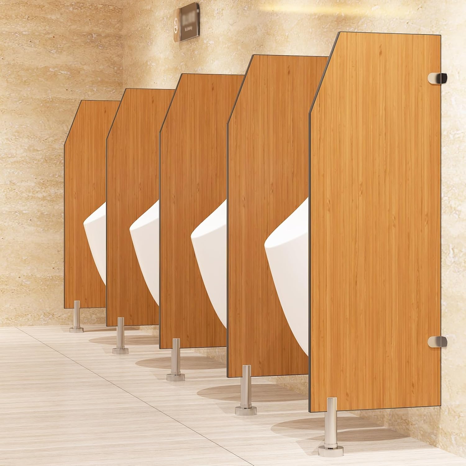 Urinal Screen Toilet Partition,Floor-Mounted Restroom Public Toilet Partition,Men Privacy Urinal Divider for Schools Hospital Shopping Malls Public Places-120x45cm/47.2 * 17.7in