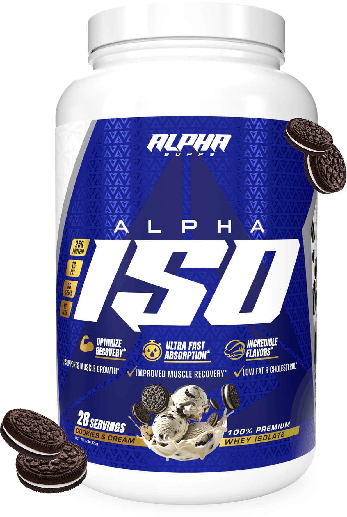 Amazon.com: Alpha Supps ISO, Low Carb 100% Whey Protein Isolate