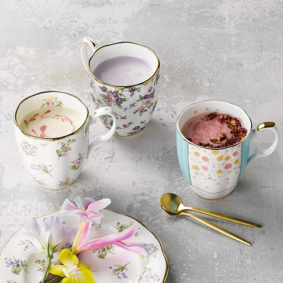 Amazon.co.jp: Royal Albert 100 Years 1900-1940 10ピースセット(マグ