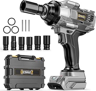 DIYtoolifz Cordless Impact Wrench 1/2 inch for Dewalt 20v Battery