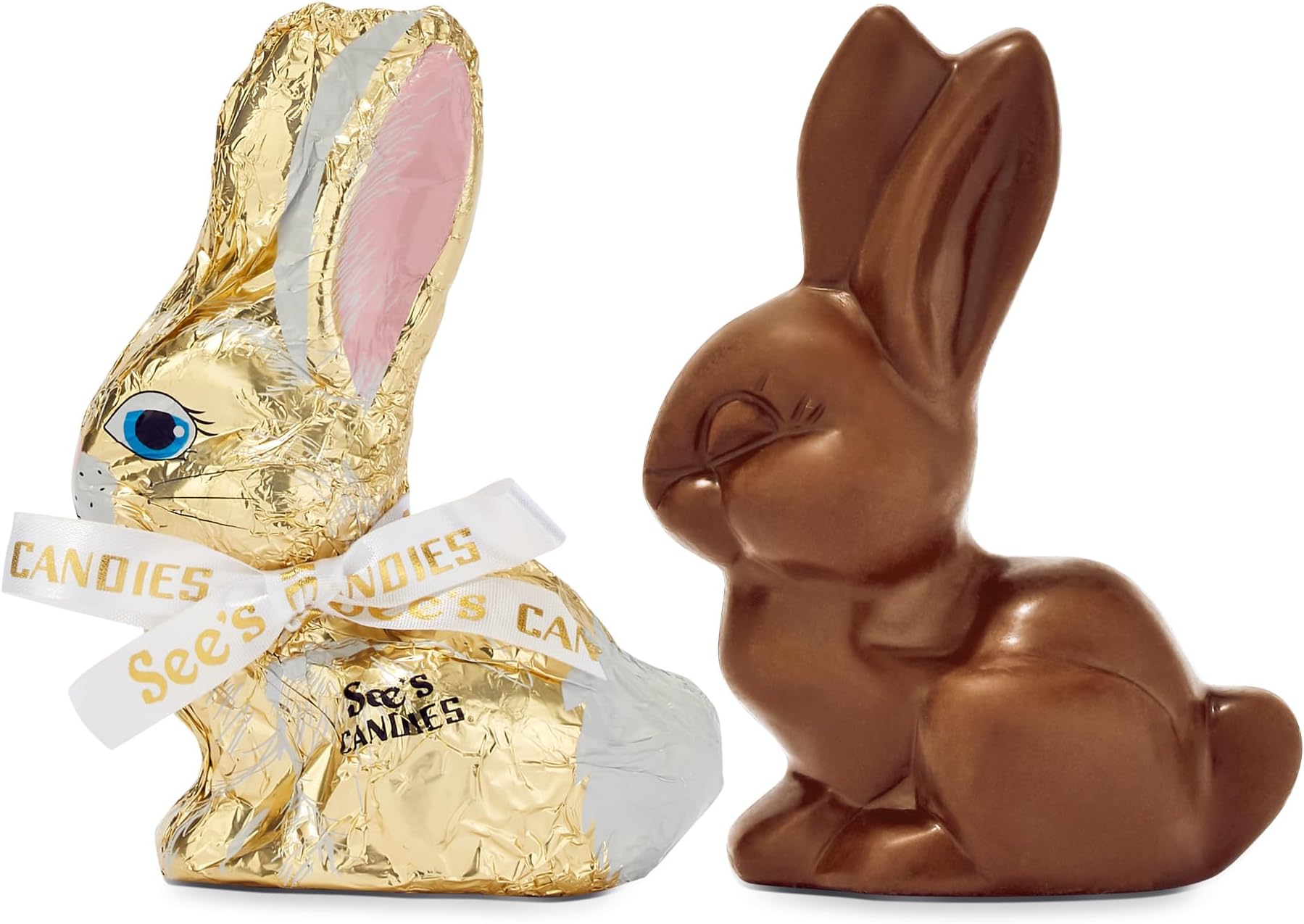 See’s Candies Easter Milk Chocolate Bunny – Classic Hollow Chocolate Rabbit, Easter Basket Treat, 4.5 oz