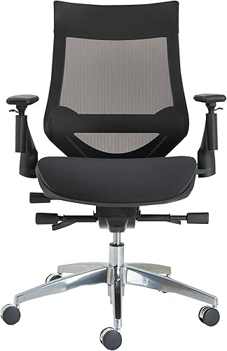Miniatura 2 de Alera ALEEBW4213 EB-W Series Pivot Arm Silla de malla multifunción con base de aluminio - negro