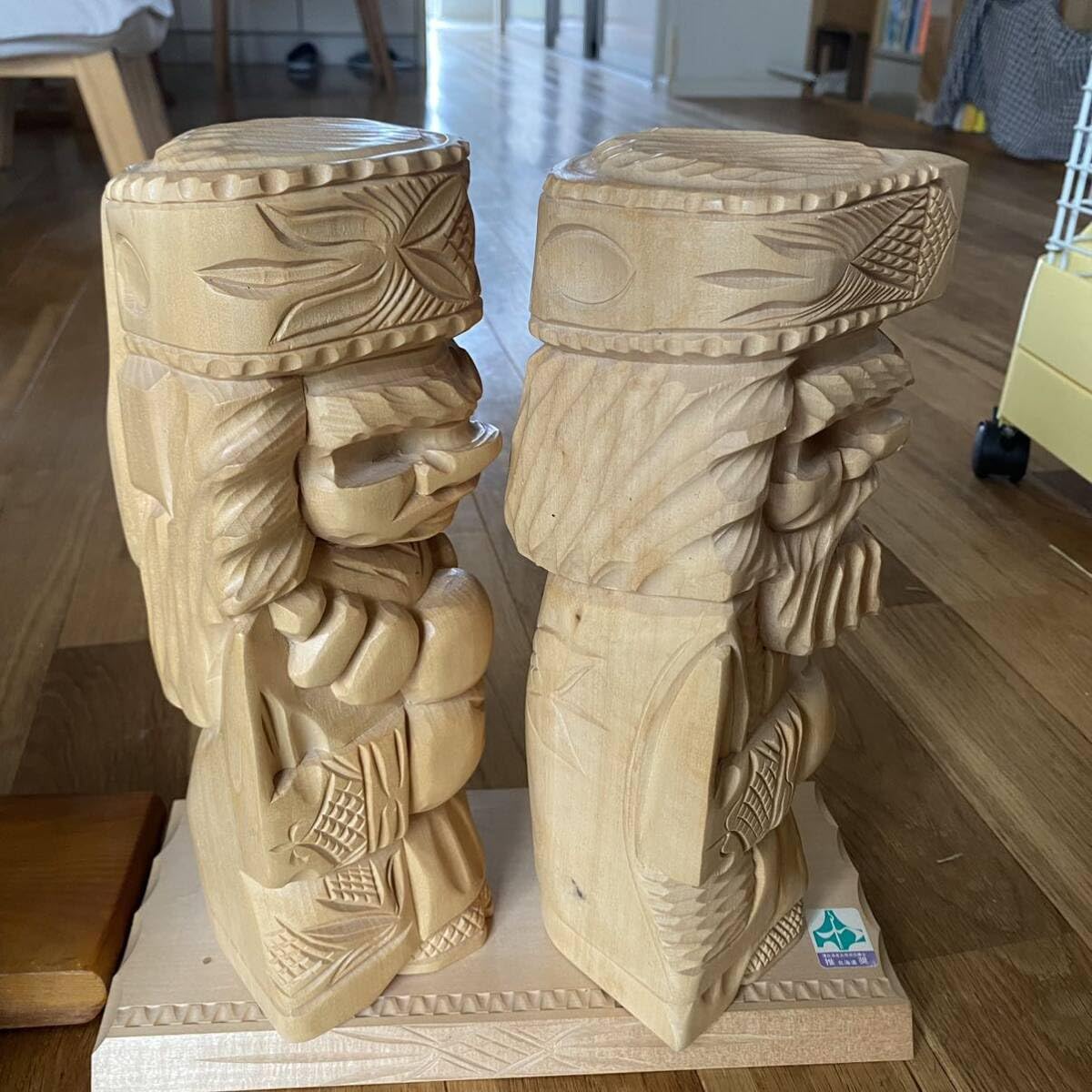 木目込人形　恵比寿様　大黒天　二体セット　七福神　縁起物　木製立札付き　匿名配送 Amazon | 木彫り人形セット七福神恵比寿様大黒天様縁起物ニポポ人形