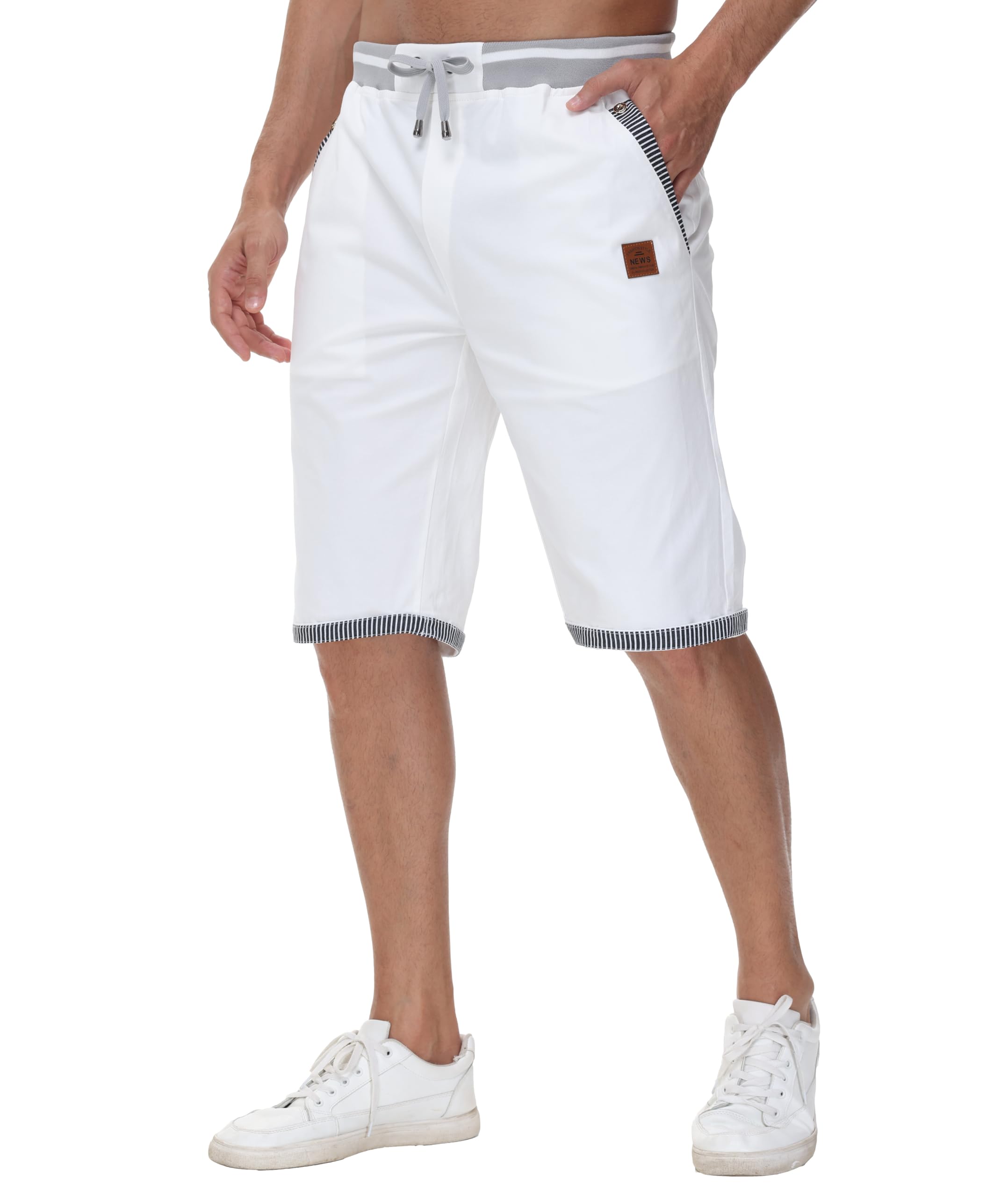 Djtnzdm Bermuda Cargo Estivi Pantaloncini Bermuda Uomo Cotone Lavoro Casual Sportivi Pantaloni Corti Golf Shorts Uomo