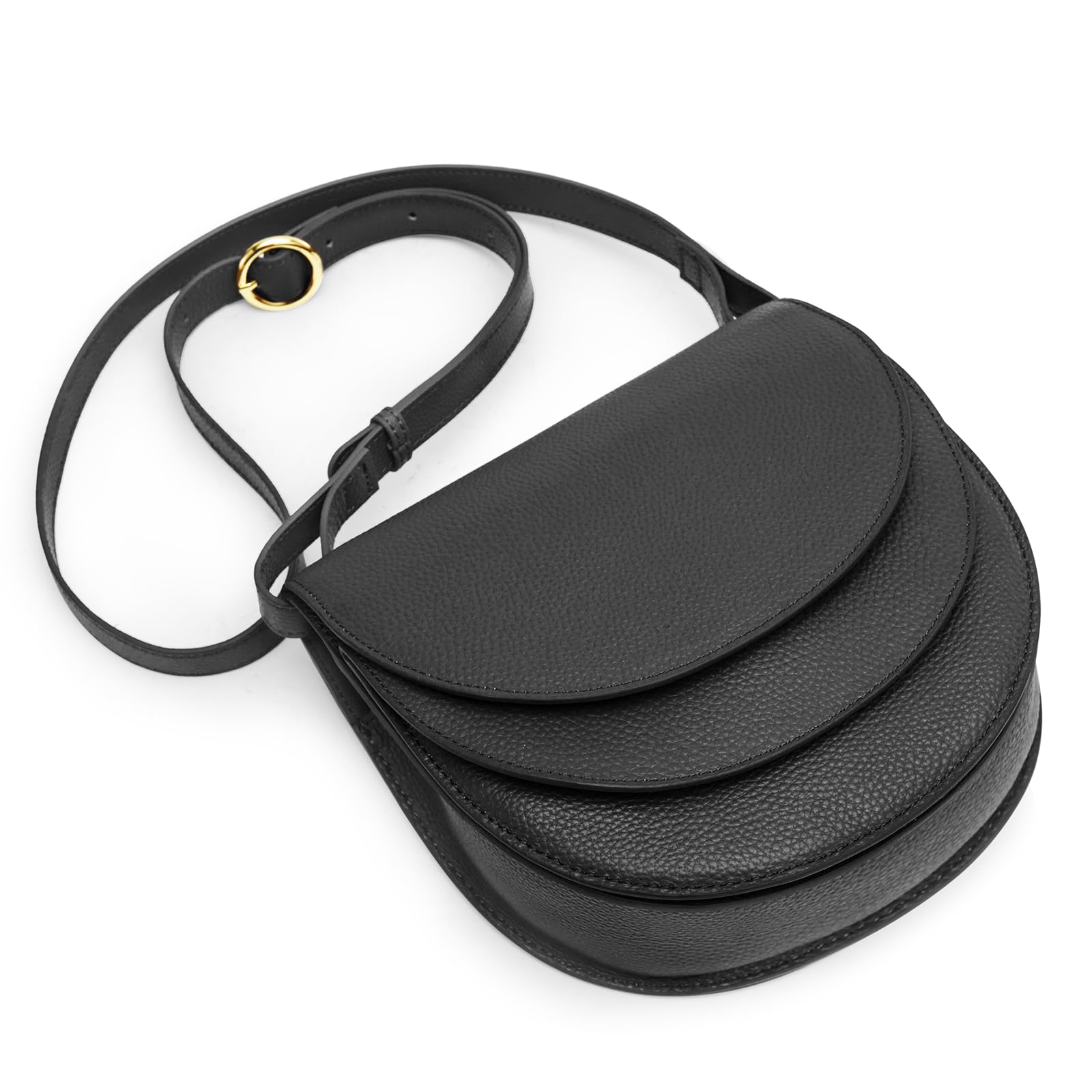 Kattee Leather Crossbody Bags for Women Purse, Small Travel Cross Body Shoulder Bags Purses for Women Trendy Designer Handbag