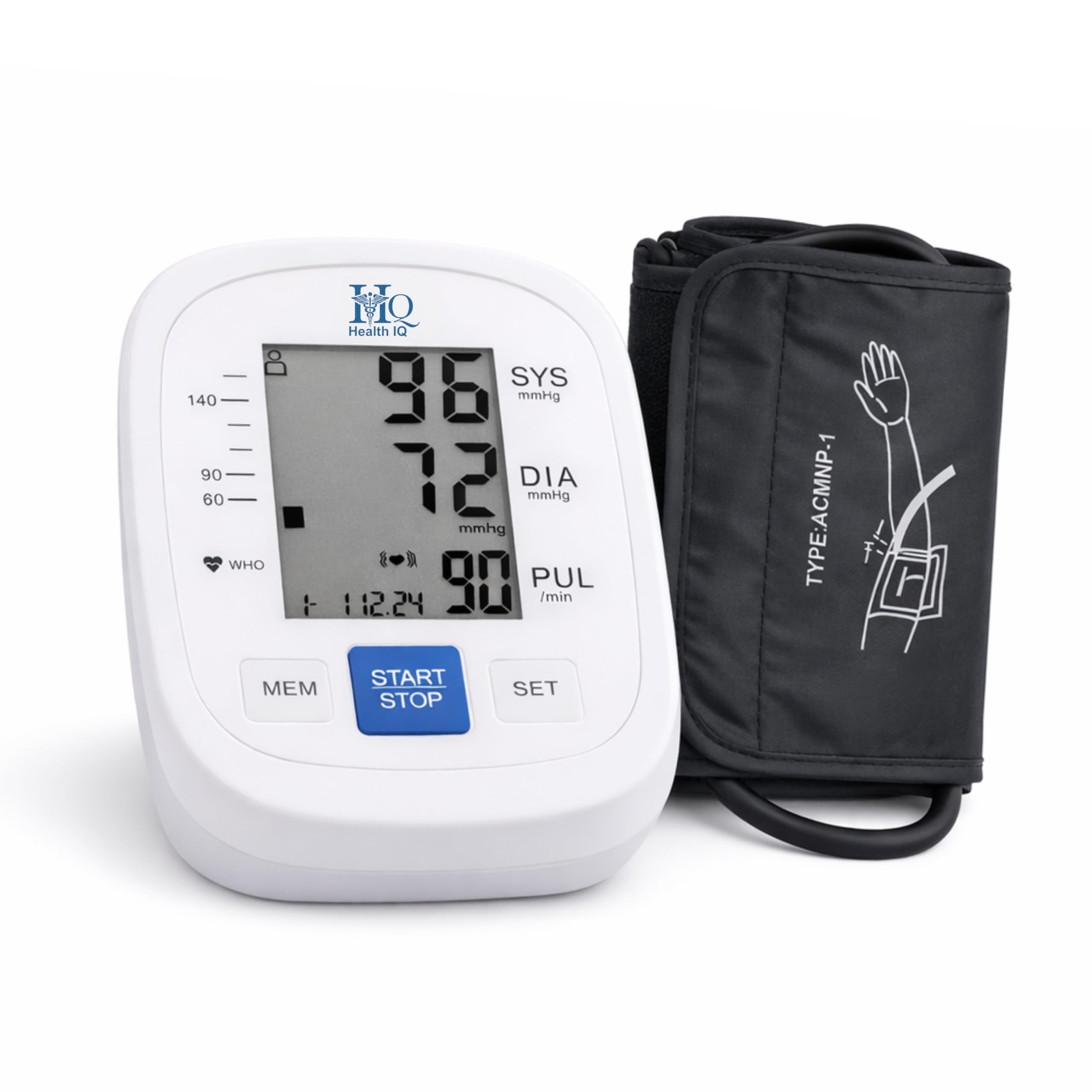 BP Monitor | LED Display | Portable & High Accuracy for Hypertension & Managing Heart Health | Fast Charger Type C Support & Rechargeable Inbuilt Battery | BP Machine For Home | BIQ 113