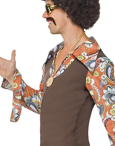 Miniatura 3 de Smiffys Disfraz Groovy Boogie para hombre, Multicolor -