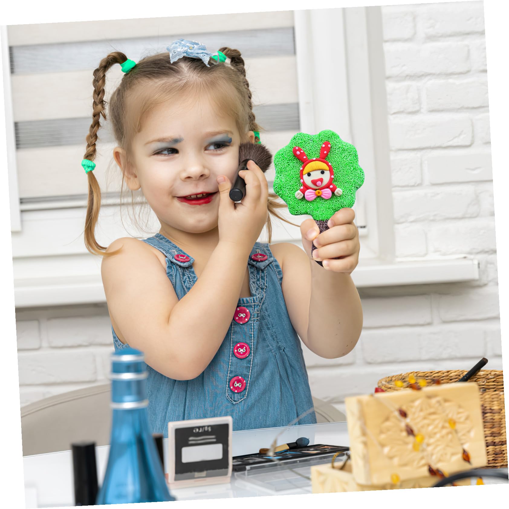 Healvian 18 Elementi Specchi in Legno per Bambini Kit Fai da Te Specchi Artigianali in Legno per Disegno e Decorazione Superficie Liscia e Varie Sagome Stili multipli
