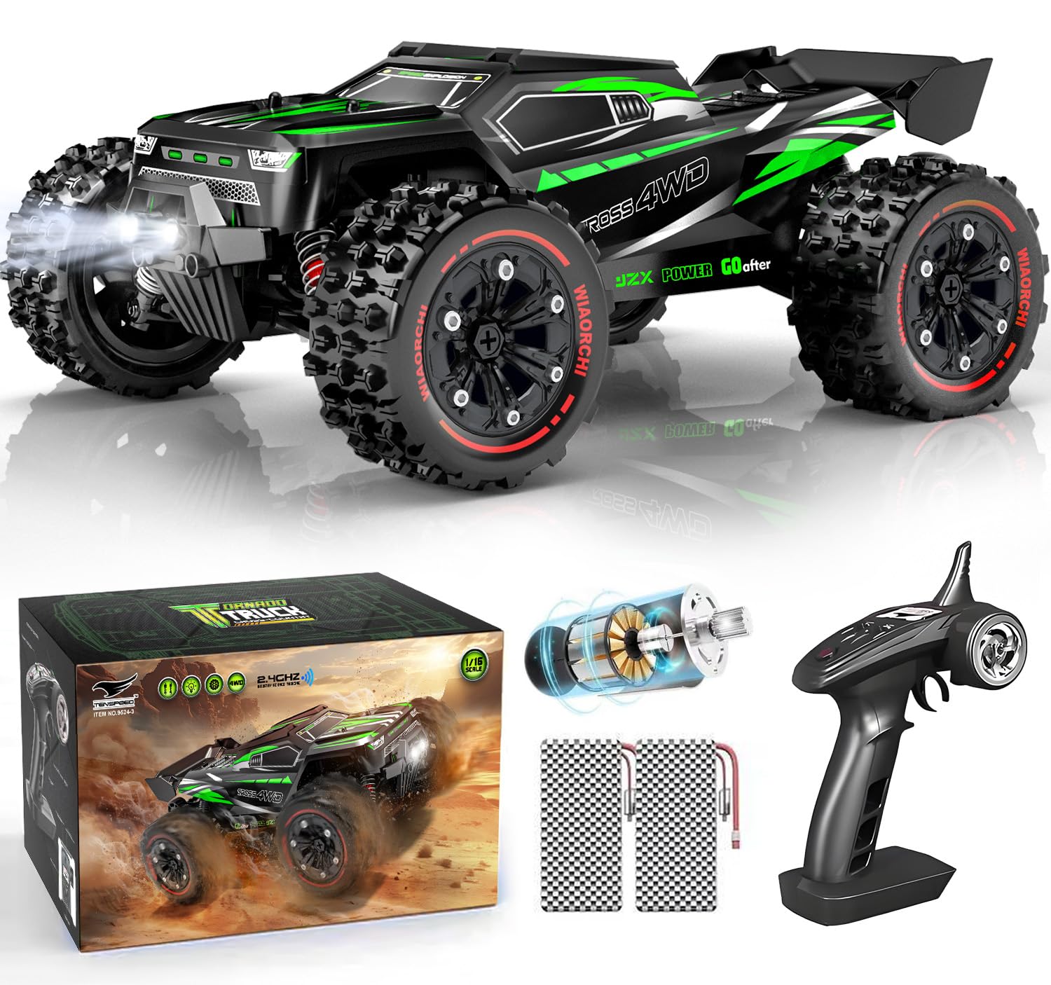 Amazon.com: 1:16 Scale All Terrain Fast RC Cars, 40KM/H High