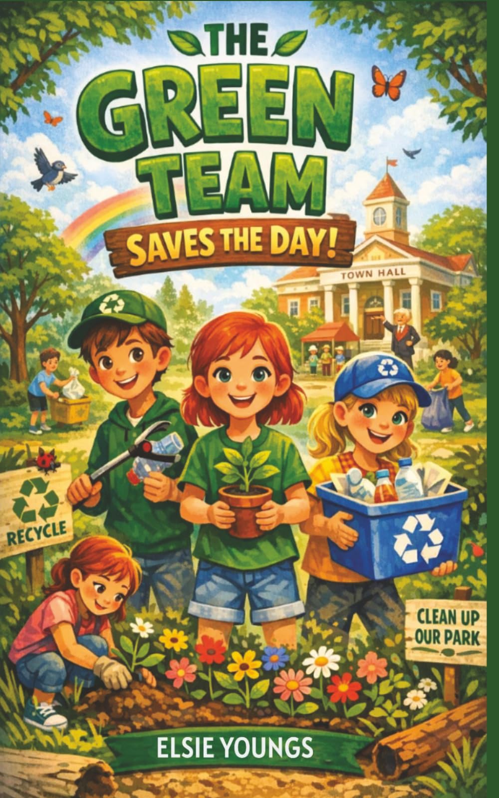 The Green Team Saves The Day: Perfect Book for Kids Who Love Adventure, Friendship, and Making The World A Better Place. Perfect for children ages 6–8. (The Green Team Adventures)