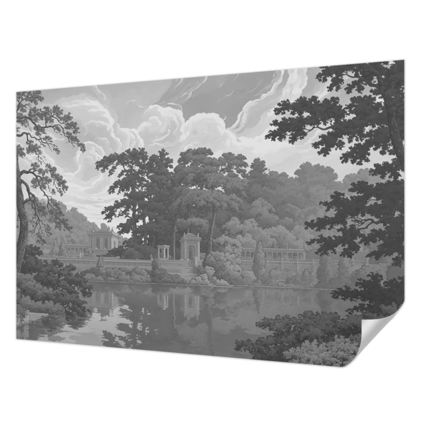 Paysage naturel en papier peint autocollant Tulup pour une décoration de chambre moderne