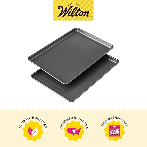 Miniatura 3 de Wilton Easy Layers - Bandeja para pasteles juego de 2 piezas bandeja rectangular de acero