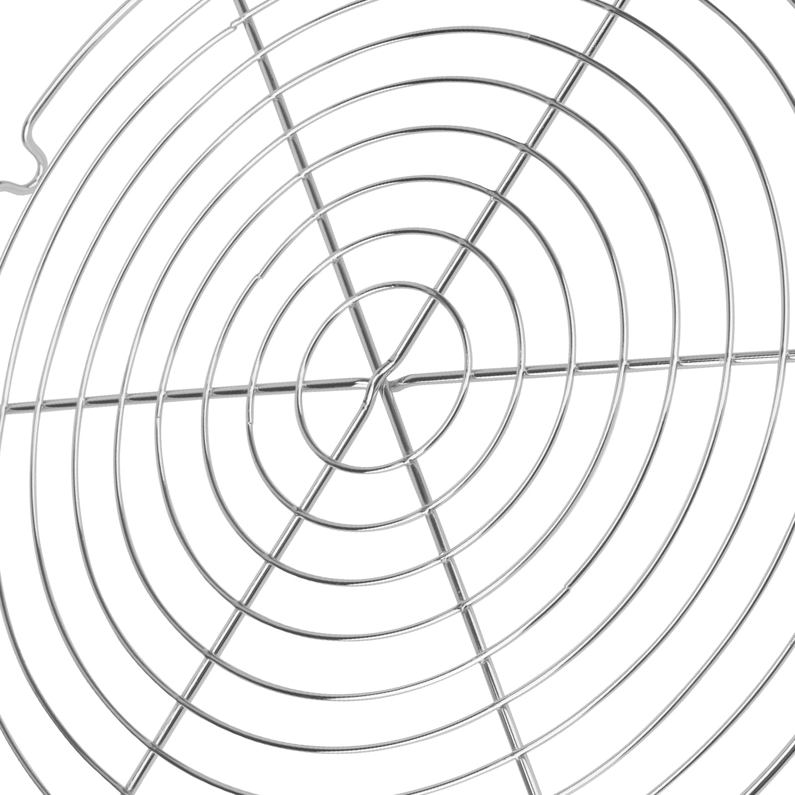 FUNSUEI 4 Griglie di Raffreddamento in Acciaio Inox, Rotonde da 30 cm, griglia di Raffreddamento per Torte, griglia di Raffreddamento Rotonda, per Un Raffreddamento Uniforme e Veloce