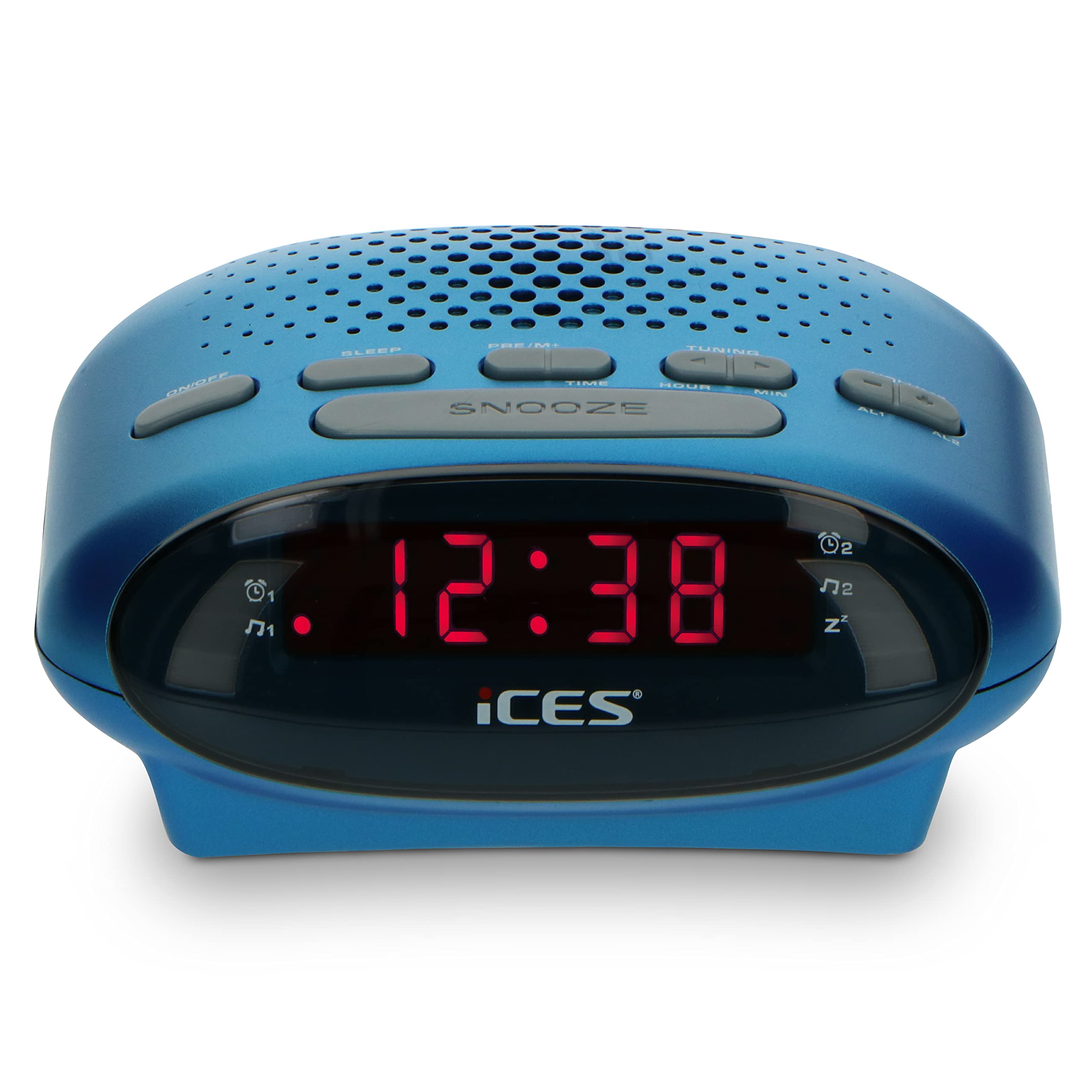 Lenco Icr-210 Radiobudzik, Niebieski, S