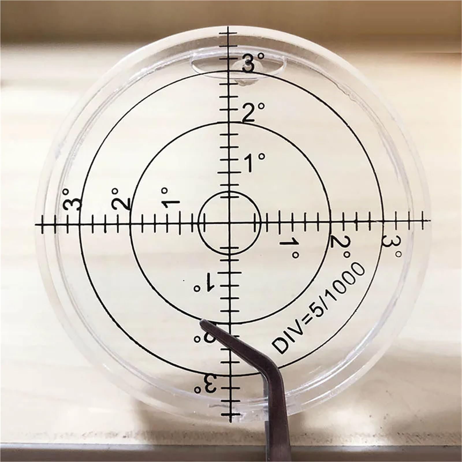 Nivel de burbuja Circular 66 * 10mm nivel de burbuja marca de grado superficie nivel redondo burbuja for instrumento de medición verde rojo azul | Circular Bubble Level 66*10mm Spirit Level Degree Mark Surface Round Level Bubble for Measuring Inst(Green)