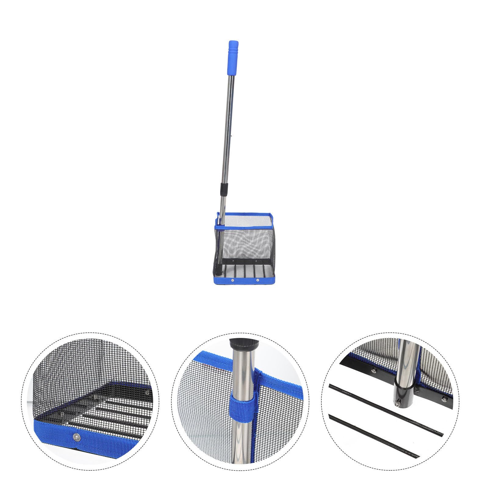 Raccoglitore Nailon Regolabile Metallo Telescopico e Design per Manico Struttura Semplice per Allenamento e Raccolta Facile Palline da Tennis da Tavolo
