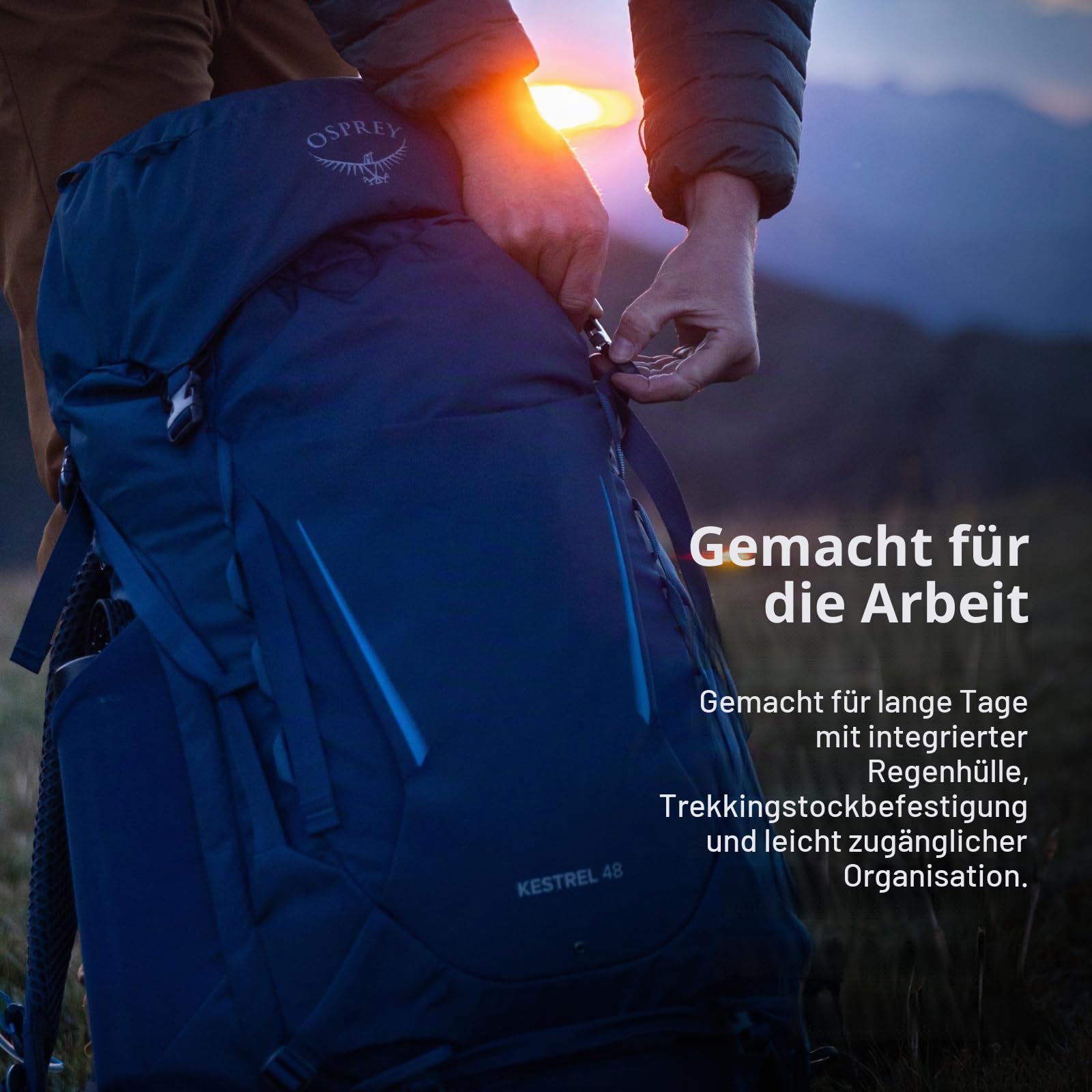 Osprey Herren Kestrel 58 Hiking Pack (1er Pack)