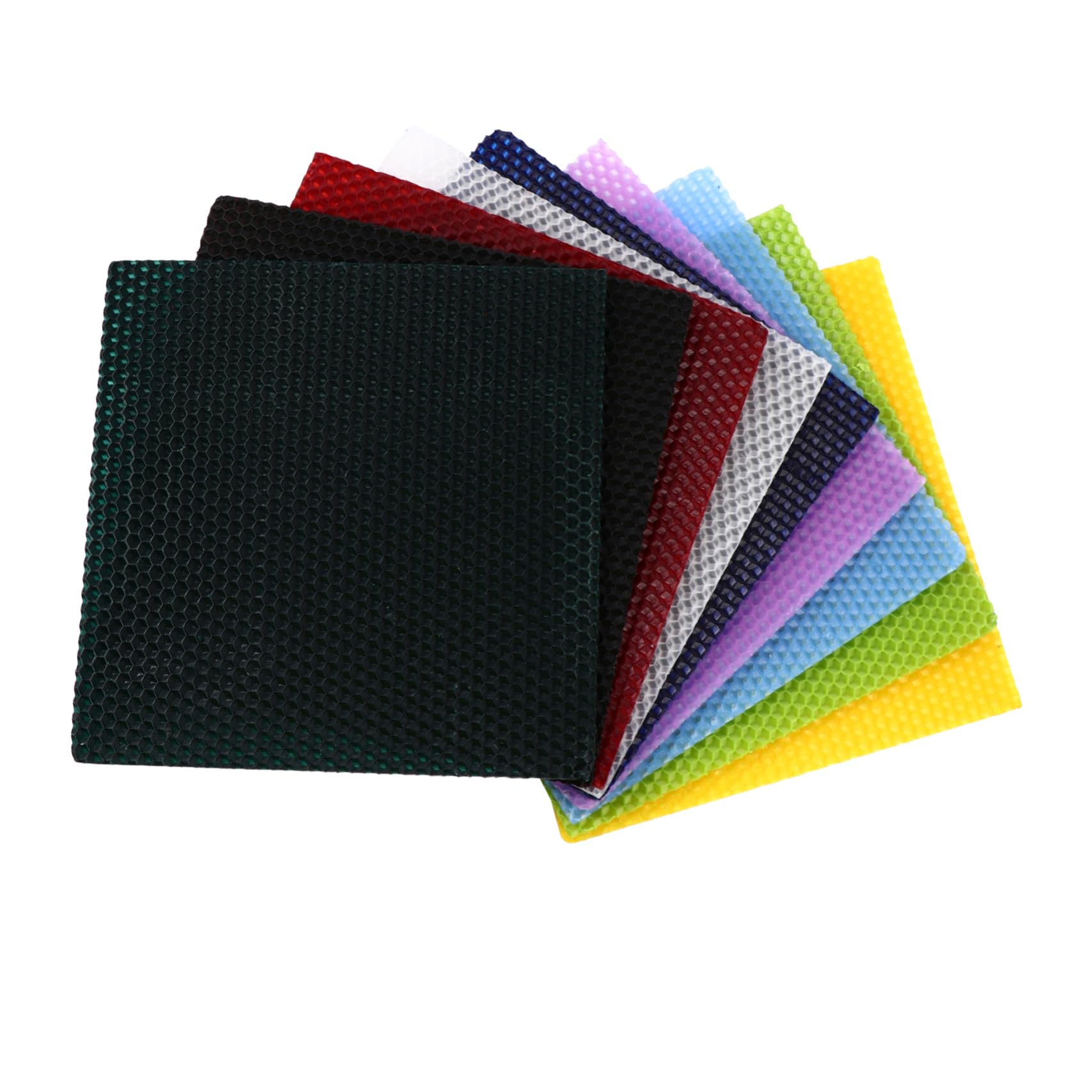 PLAFOPE 9 Pezzi scaglie di cera d'api fai da te accessori per candele cilindriche - Fogli di cera - Kit candele kit per fare candele in cera d'api kit fai da te per candele