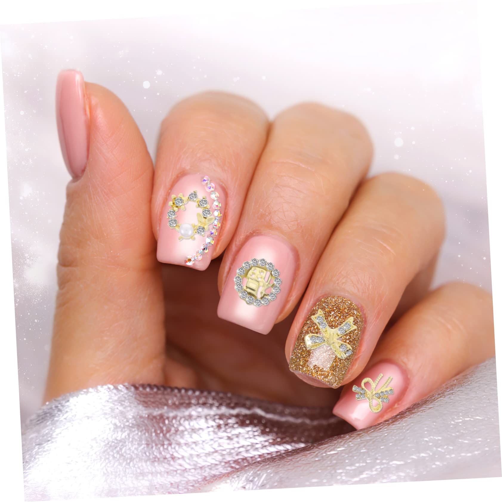 minkissy 5 Set Di Ciondoli Per Unghie in Metallo Set Di Accessori Per Manicure Art Decorazioni Per Unghie 30 Pezzi * 5